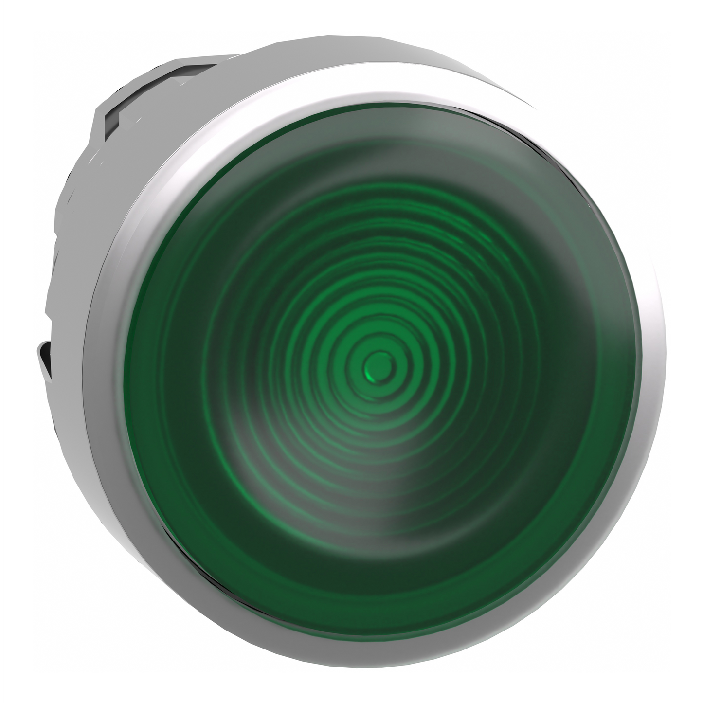 Schneider Electric-ZB4BW333S-Harmony XB4 - tête bouton poussoir lumineux DEL - Ø22 - strié - vert