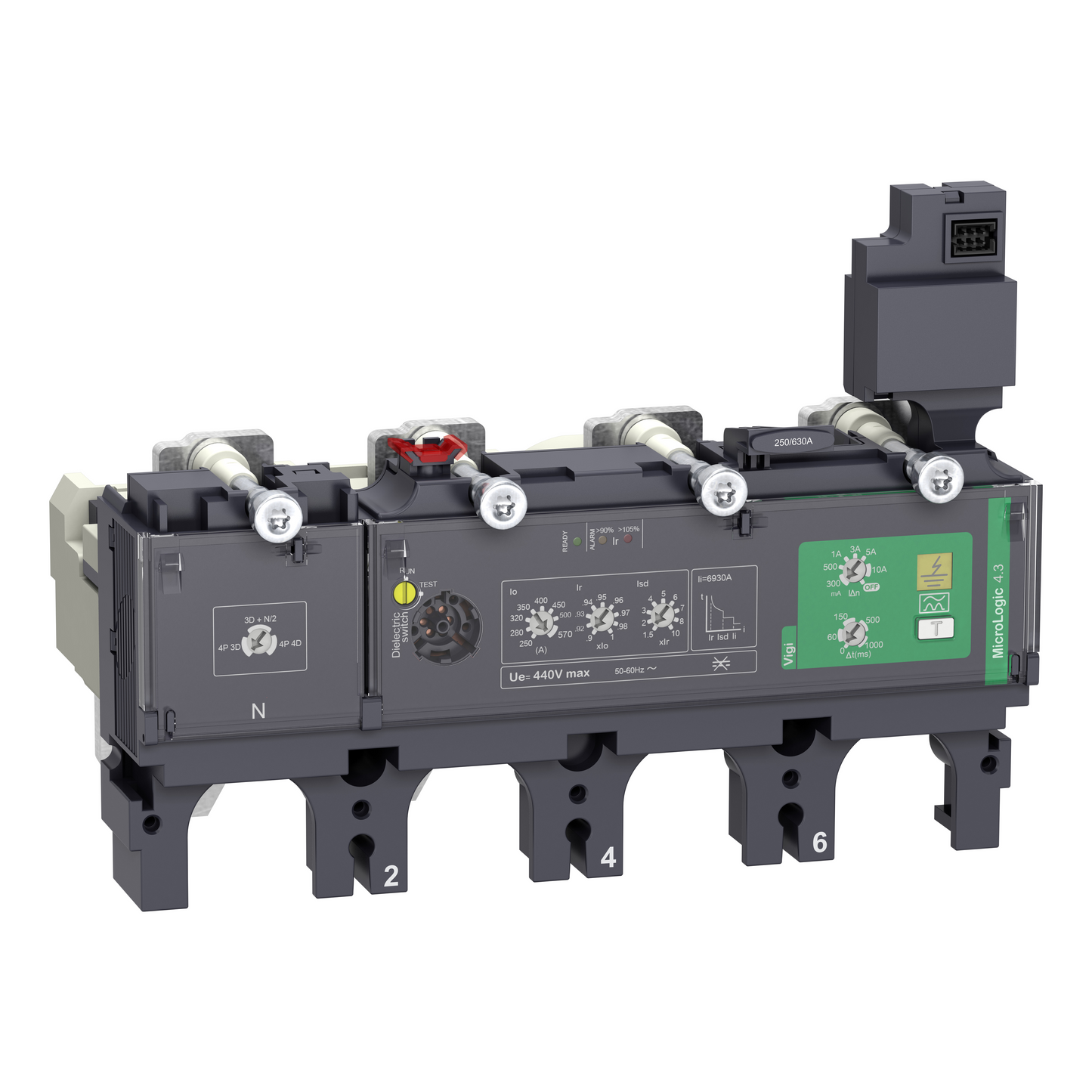 Schneider Electric-C4044V400-NSX400 DECL MIC4.3 4P4D 400A