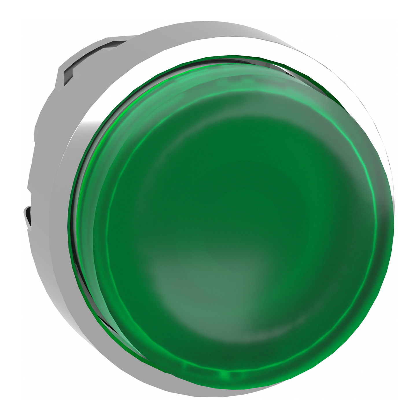 Schneider Electric-ZB4BW133-Harmony XB4 - tête bouton poussoir lumineux DEL - Ø22 - dépassant - vert