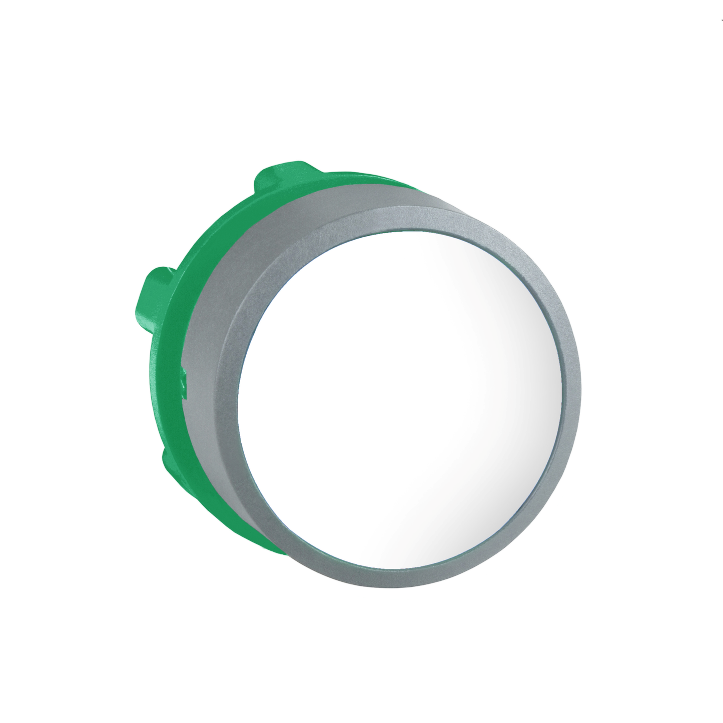 Schneider Electric-ZB5AH01C0-Harmony XB5 - tête bouton pousser-pousser - Ø22 - col grise - blanc