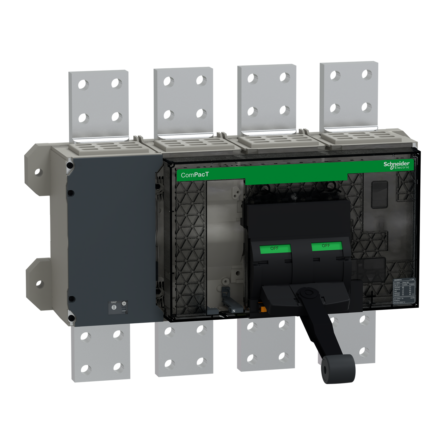 Schneider Electric-C250N4FM-ComPacT NS2500N - bloc coupure ss déclencheur - 2500A - 4P - 70kA - fixe manuel