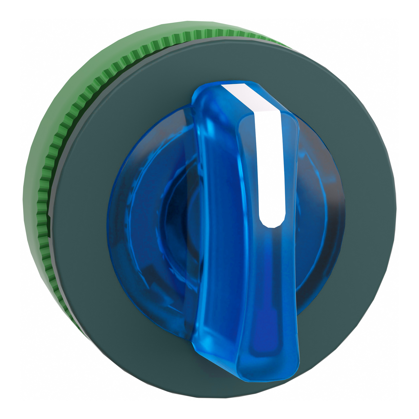 Schneider Electric-ZB5FK1363-Harmony XB5 - tête bouton à manette lumineux - flush - 3 pos fix - bleu