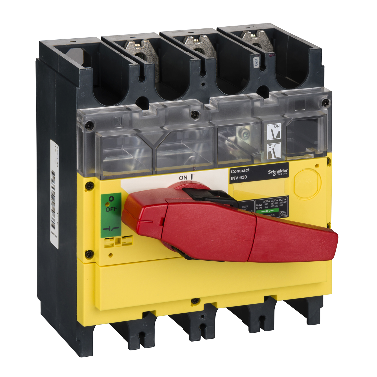 Schneider Electric-31194-interrupteursectionneur à coupure visible Interpact INV630 3P 630 A