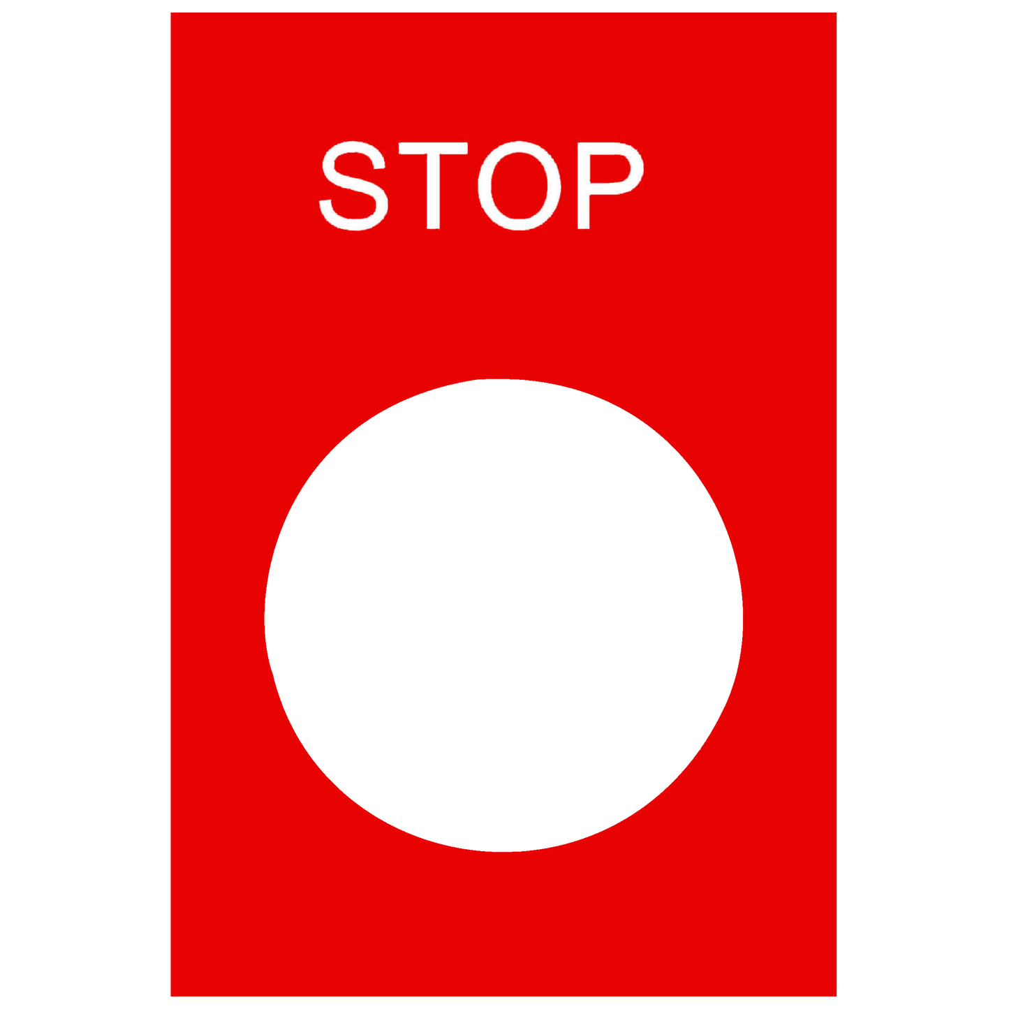 Schneider Electric-ZB2BY2304-Harmony - étiquette - 30x40mm - rouge - STOP