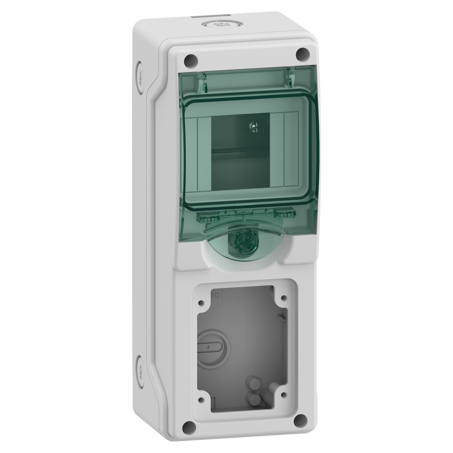 Schneider Electric-13150M-Mureva mini coffret pour prises 98x248mm 4 Modules x 1 Ouverture 65x85mm