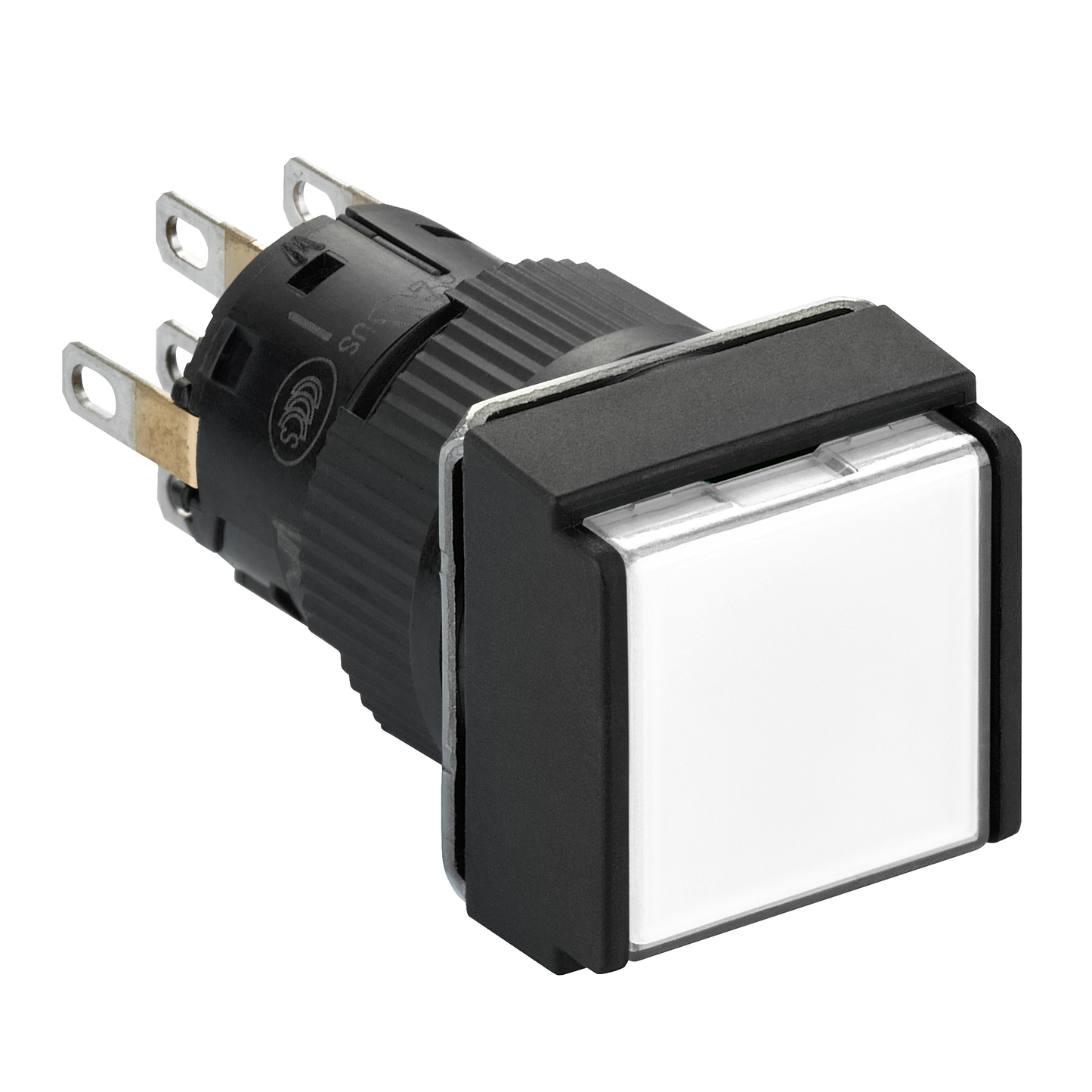 Schneider Electric-XB6ECW1B2P-Harmony XB6 - bouton-pous. lum. - Ø16mm - à imp. affleurant - 2OF - 24V - blanc