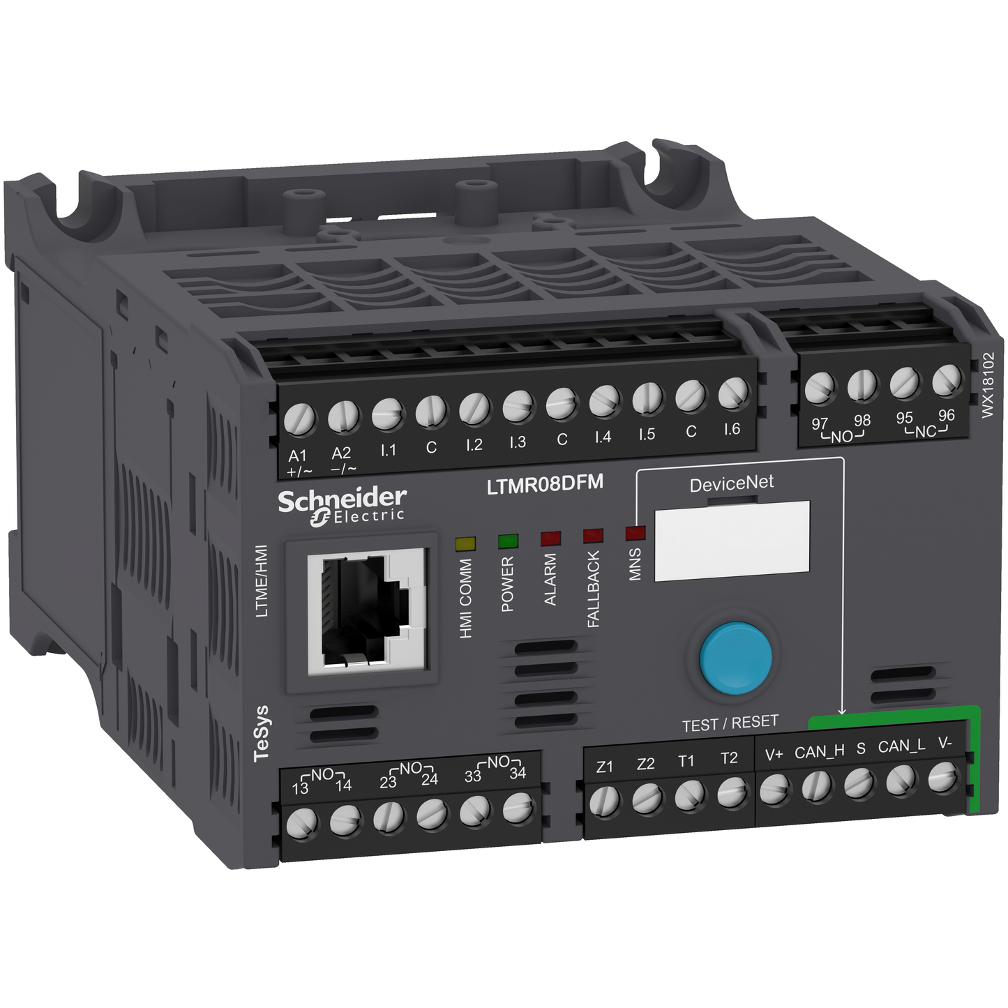Schneider Electric-LTMR08DFM-TeSys T contrôleur moteur LTM R, DeviceNet, 100 à 240 V CA, 0,4...8 A