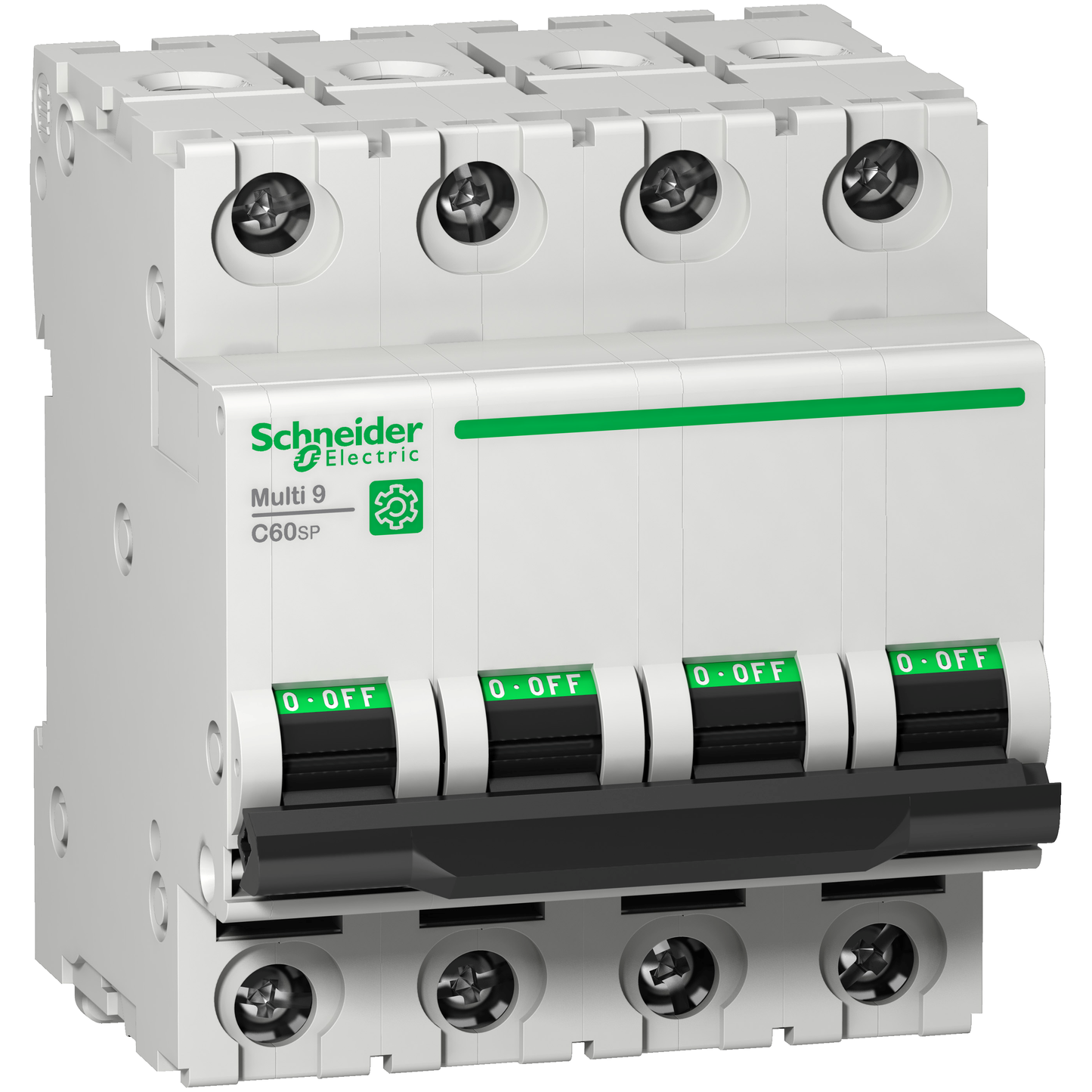 Schneider Electric-M9F23413-Multi9 C60SP - disjoncteur - 4P - courbe D - 13A - 10kA - 480Y/277V - UL1077