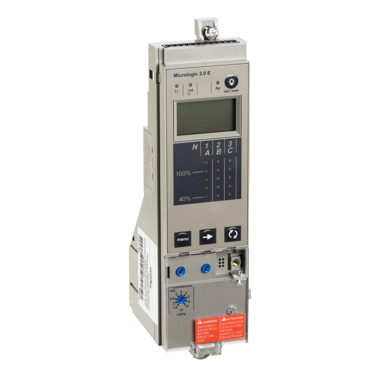 Schneider Electric-33536-ComPact NS630-3200 - déclencheur Micrologic 2.0E - 3P-4P - débrochable