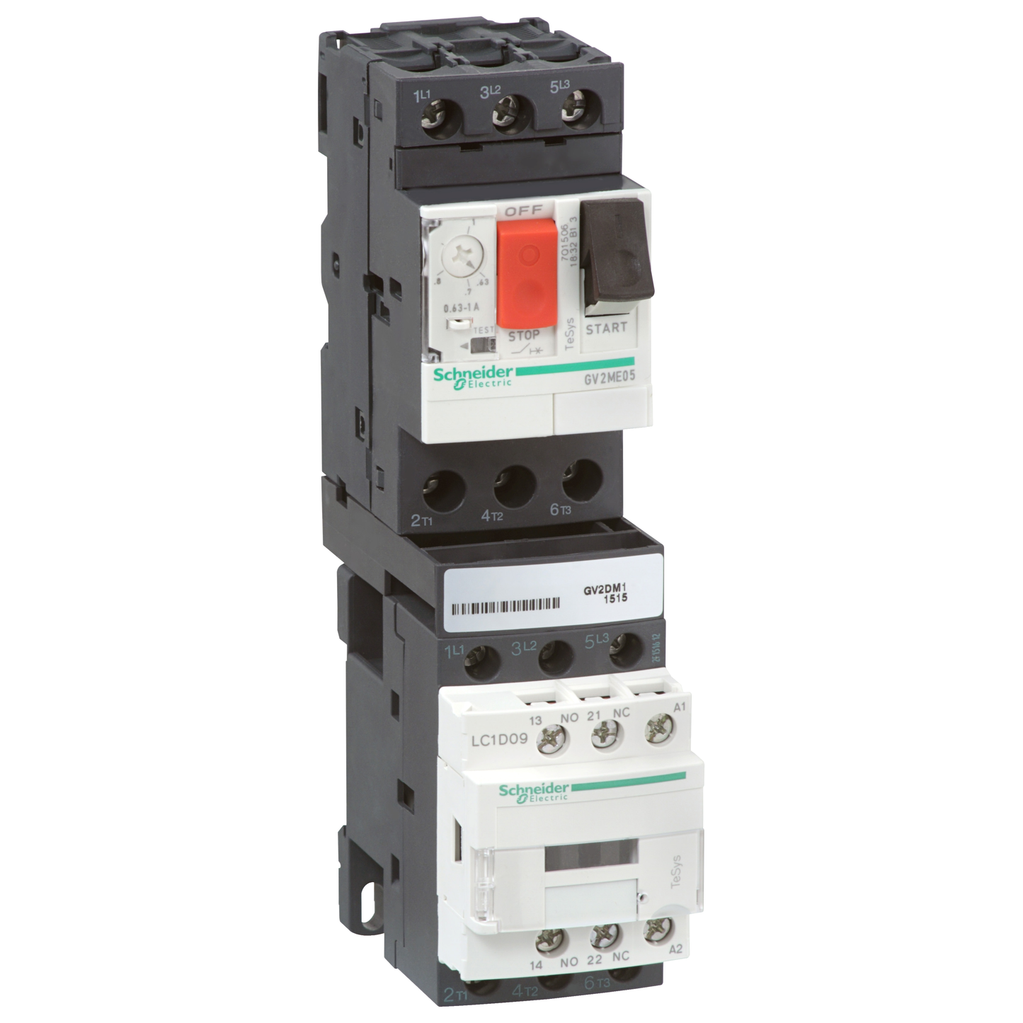 Schneider Electric-GV2DM108BD-DEP.MOT.TYPE 1 2,5A 24DC