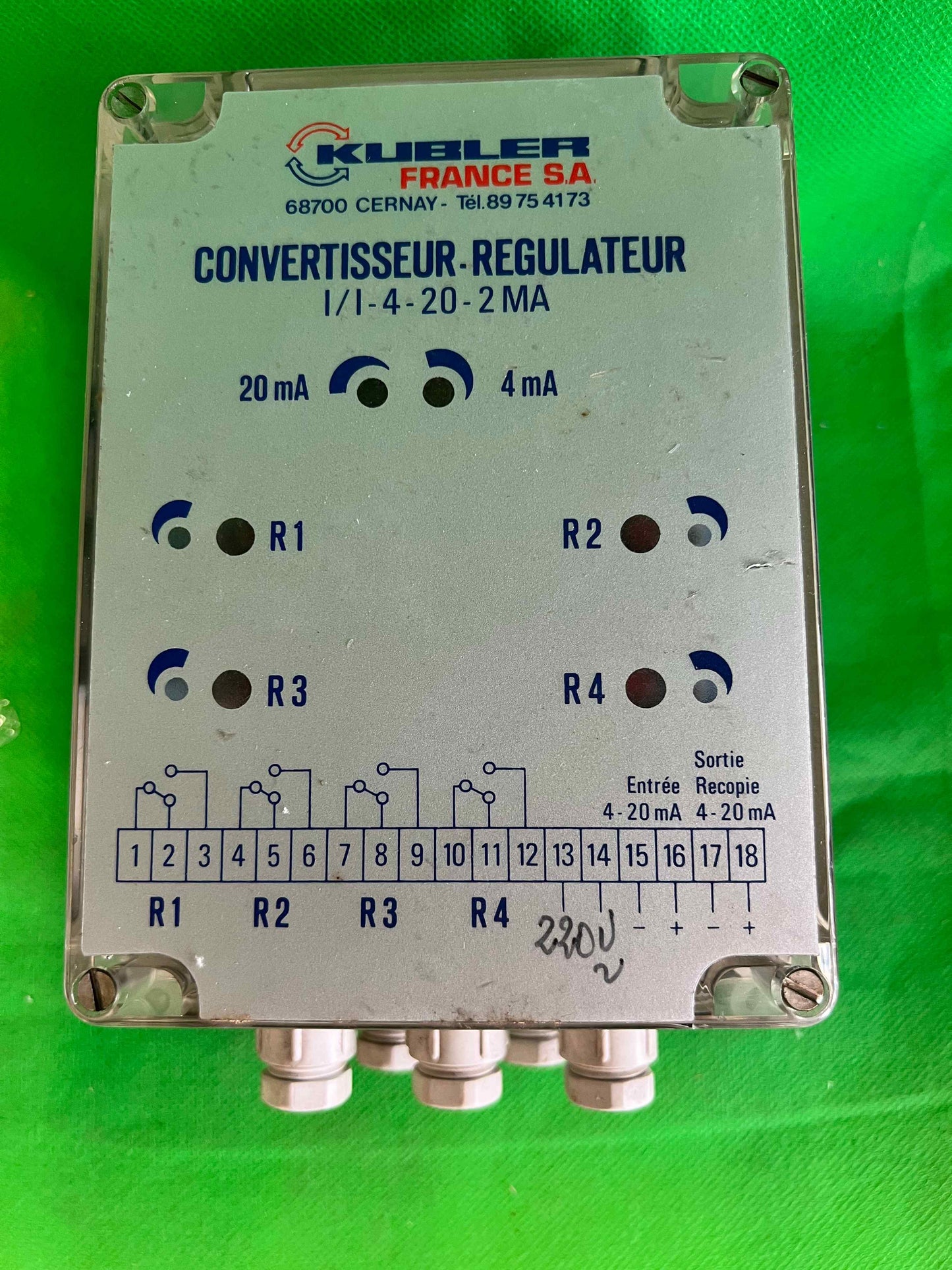 Kubler-CONVERTISSEUR REGULATEUR I I-420-2MA/CONVERTISSEURREGULATEURII4202MA
