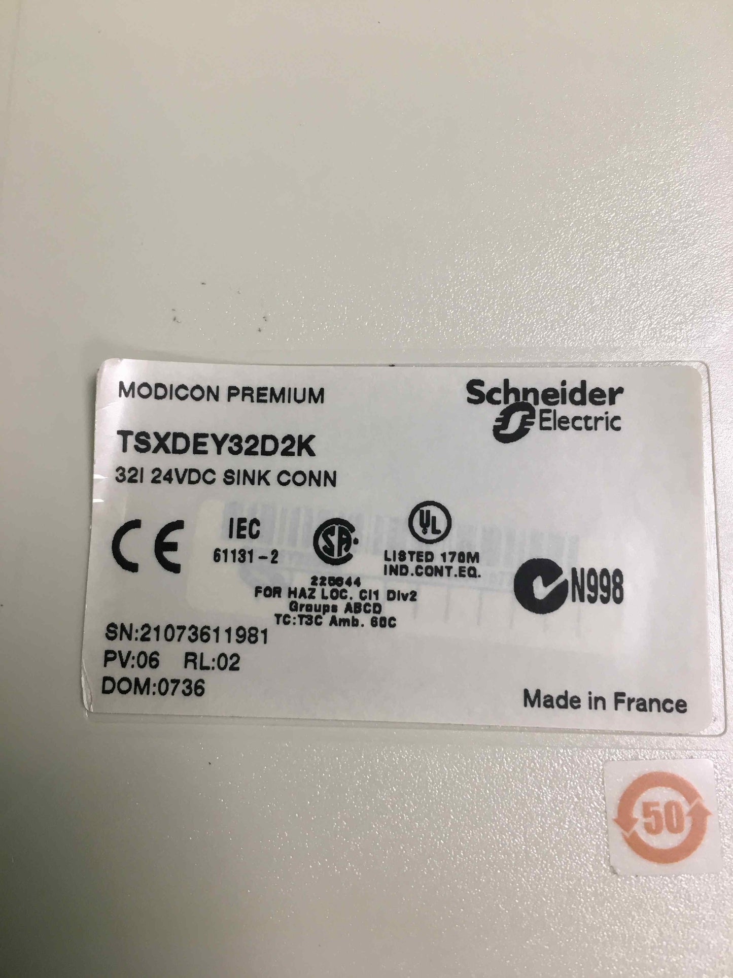 Schneider Electric-TSXDEY32D2K USED/TSXDEY32D2K