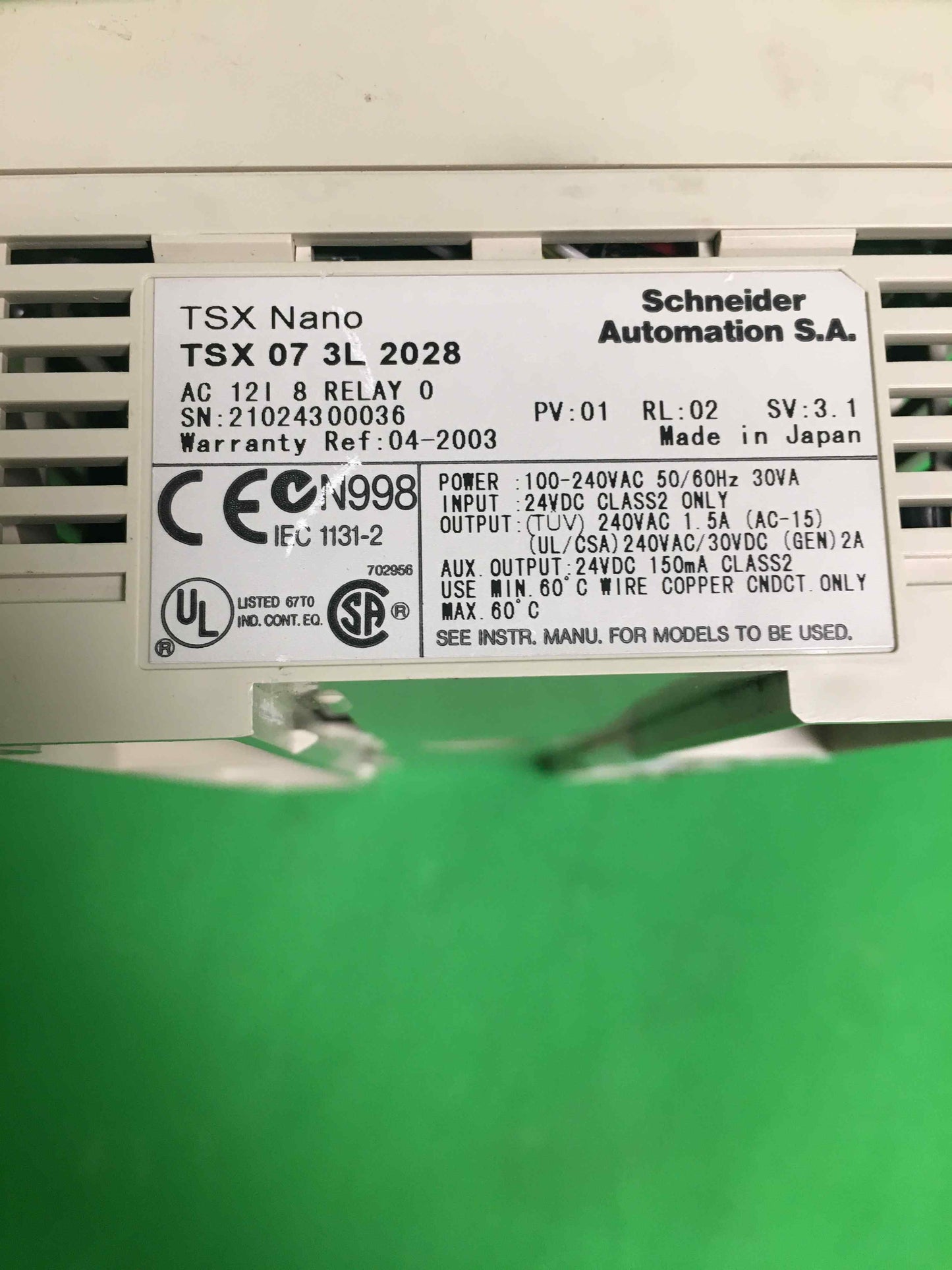 Schneider Electric-TSX 07 3L 2028/TSX073L2028
