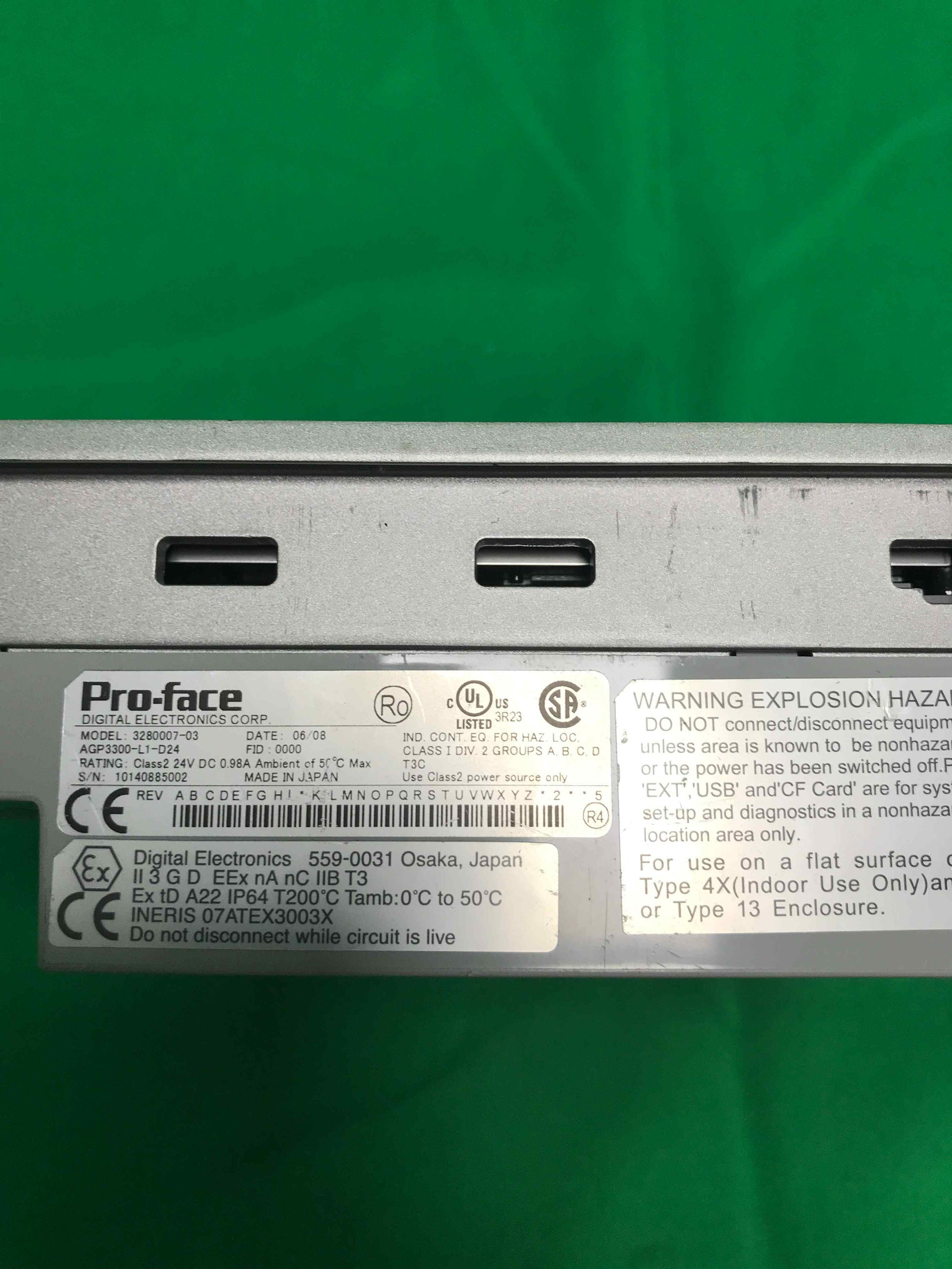 PRO-FACE 3280007-03 328000703 AGP3300-L1-D24