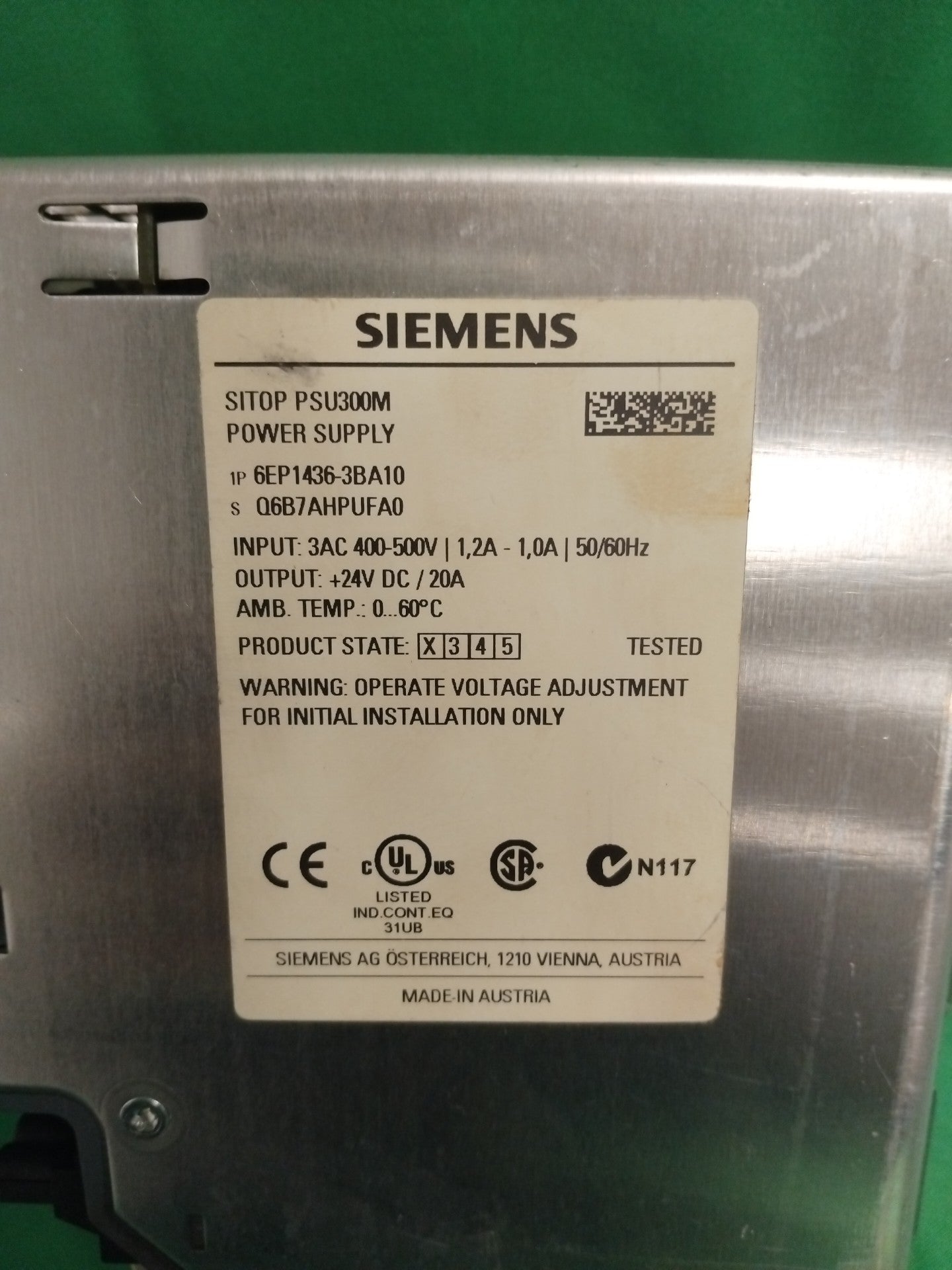 SIEMENS 6EP1436-3BA10 6EP14363BA10 SITOP PSU300M
