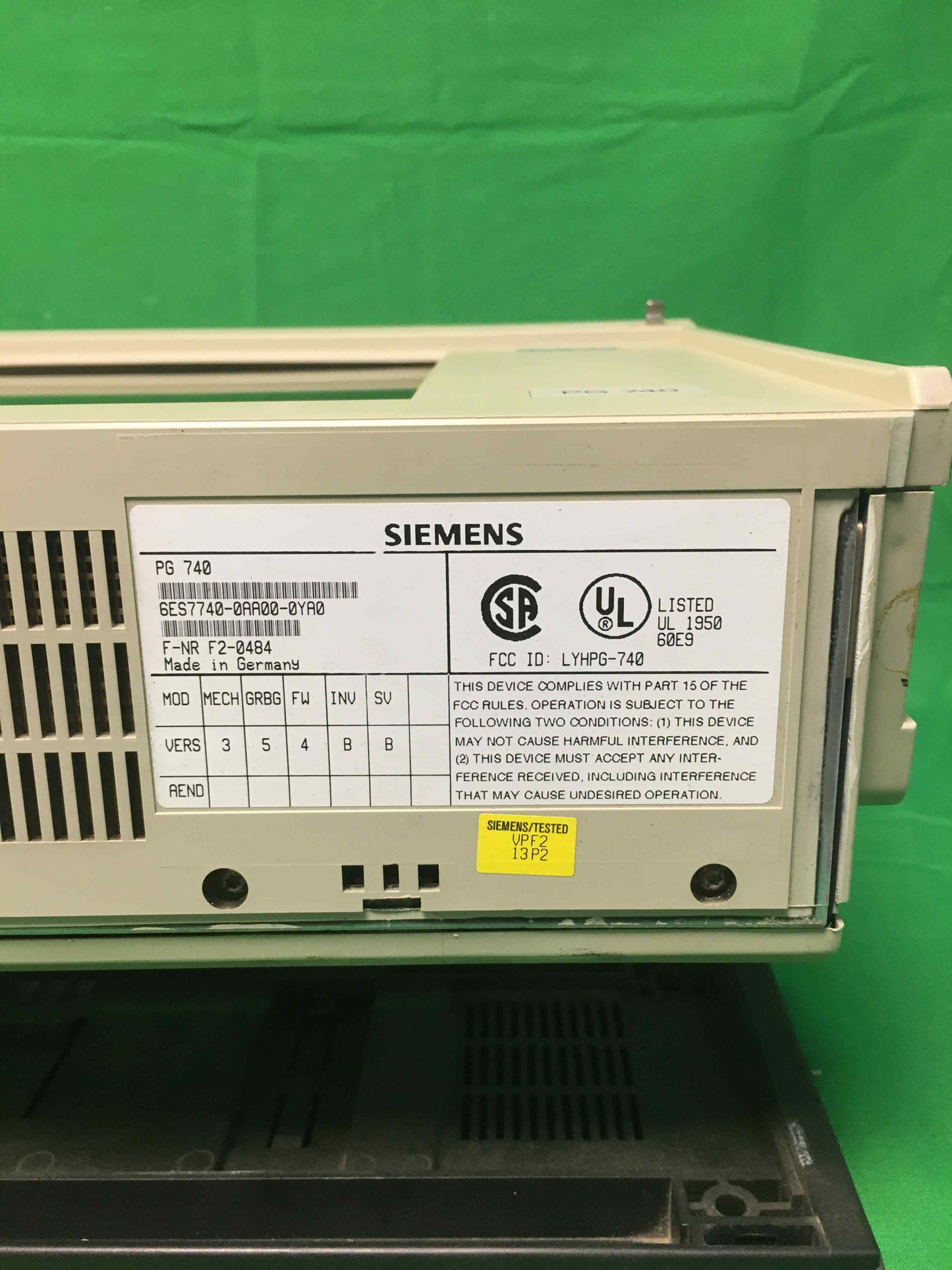 Siemens 6ES7740-0AA00-0YA0 6ES77400AA000YA0