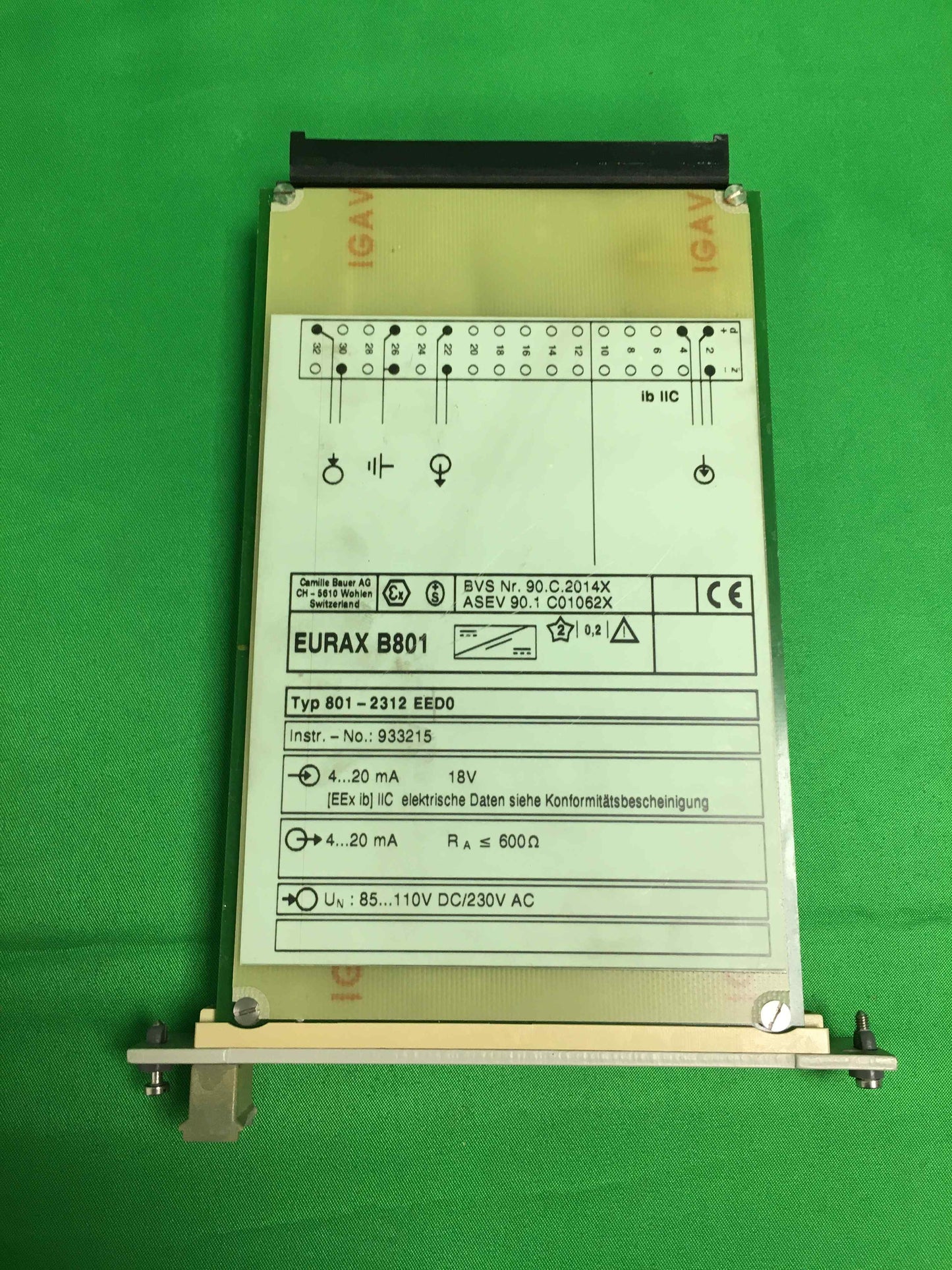 EURAX 801-2312 EED0 8012312EED0 B 801 NO: 933215