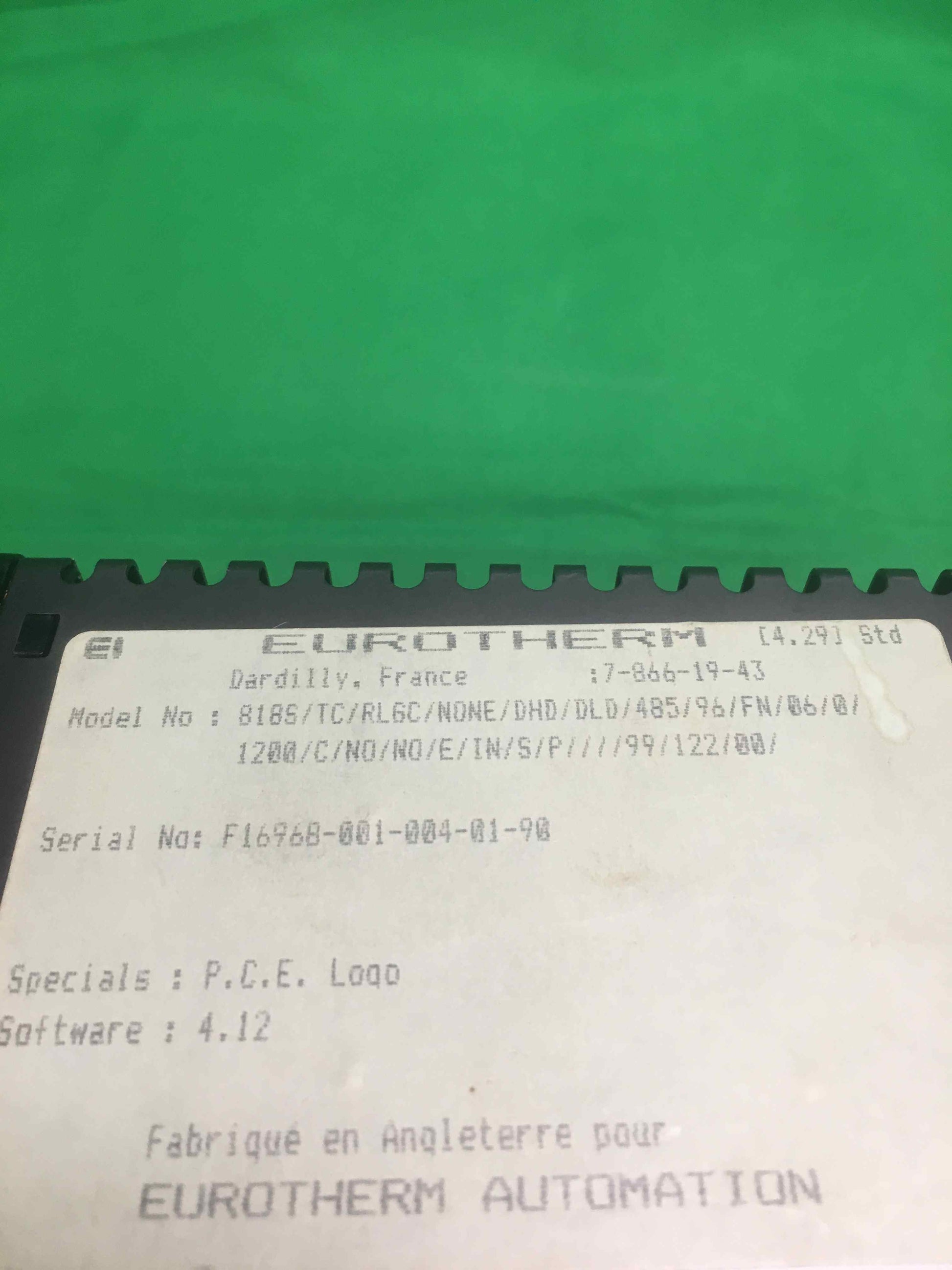 EUROTHERM AUTOMATION-818S TC RLGC NONE DHD DLD 485 96 FN 06 0