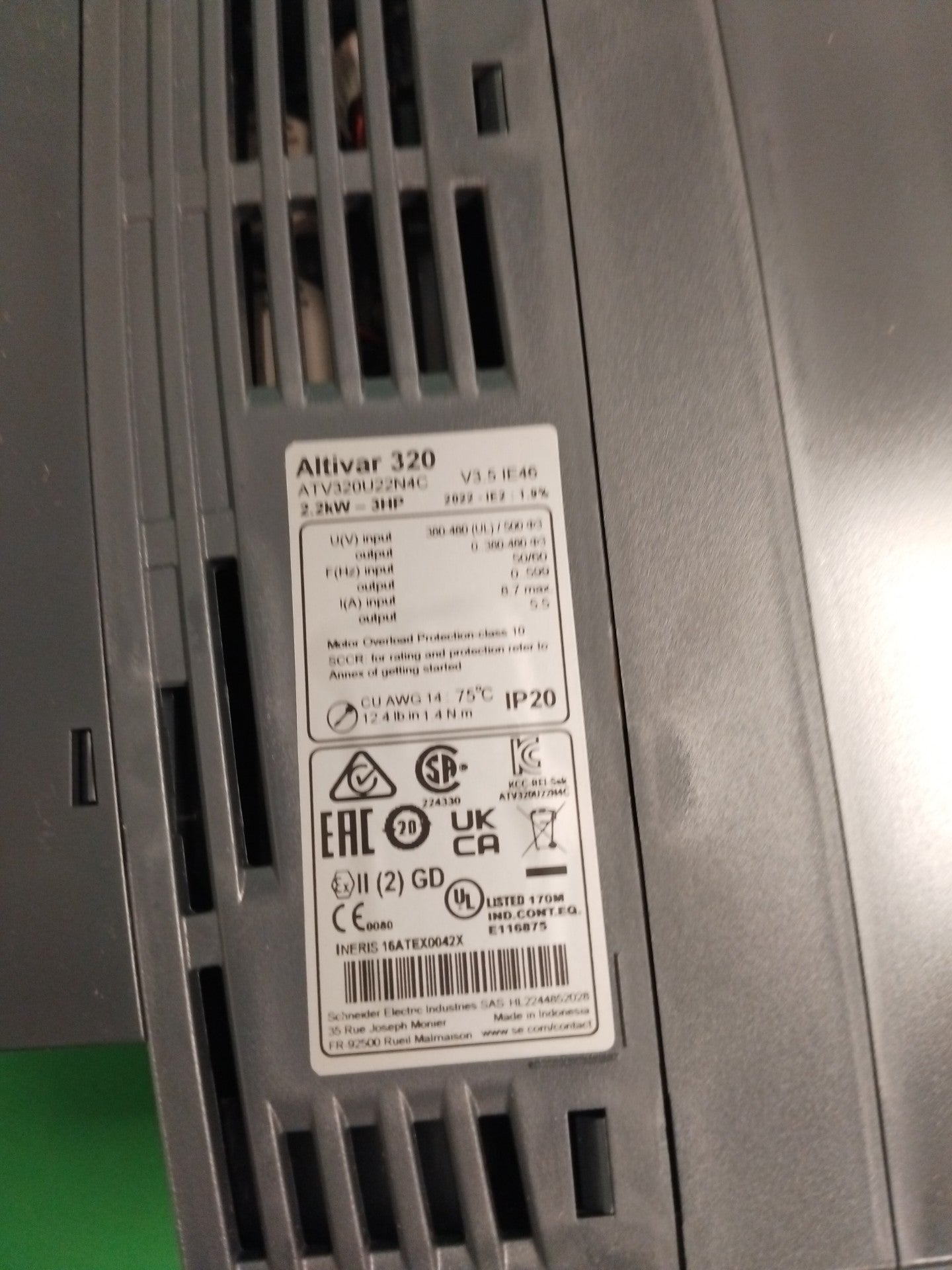 Schneider-Electric ATV320U22N4C ATV320U22N4C