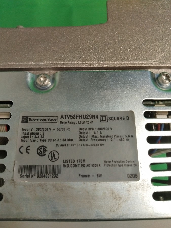 Schneider-Electric ATV58FHU29N4 ATV58FHU29N4