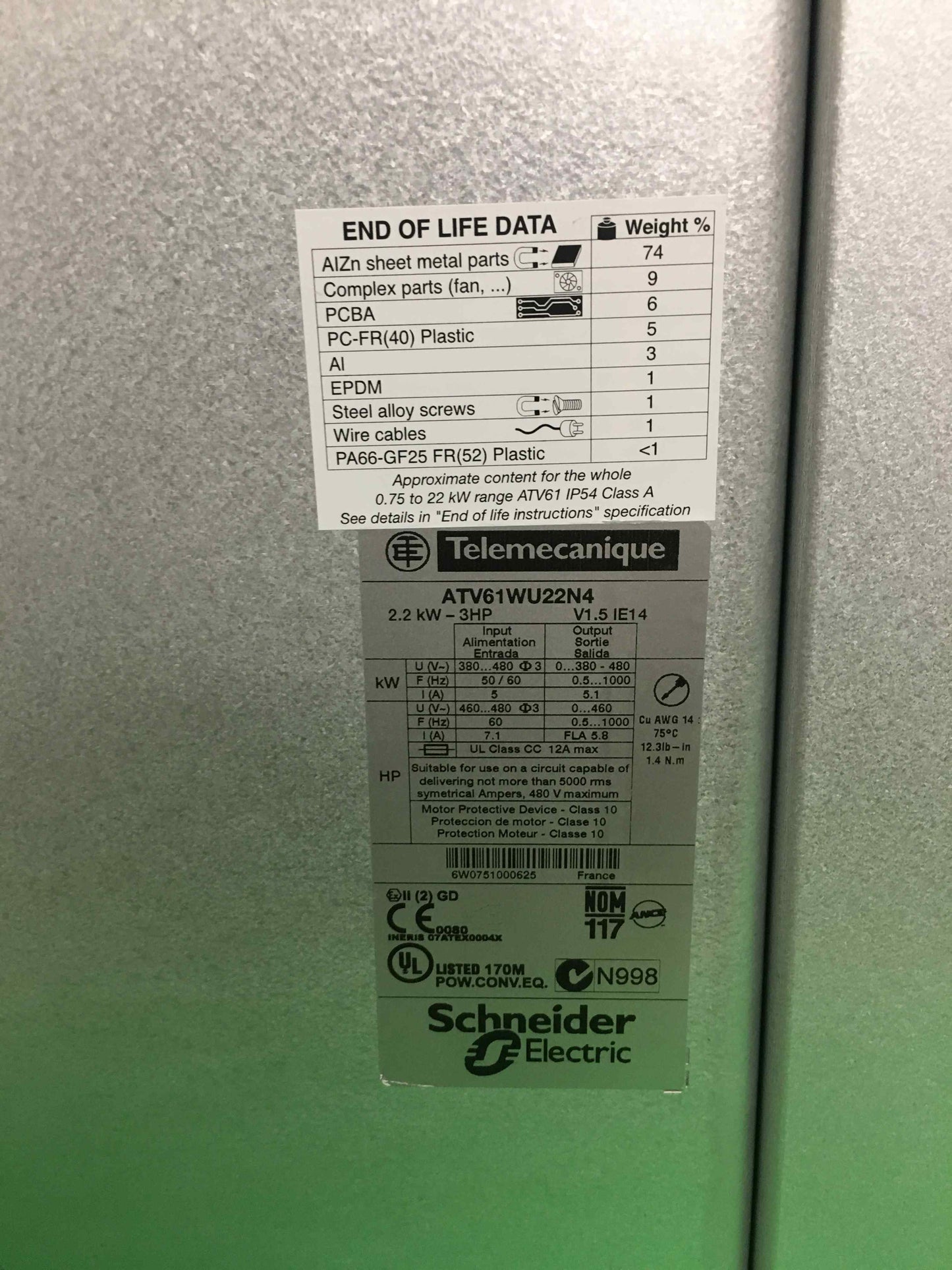 Schneider-Electric ATV61WU22N4 ATV61WU22N4