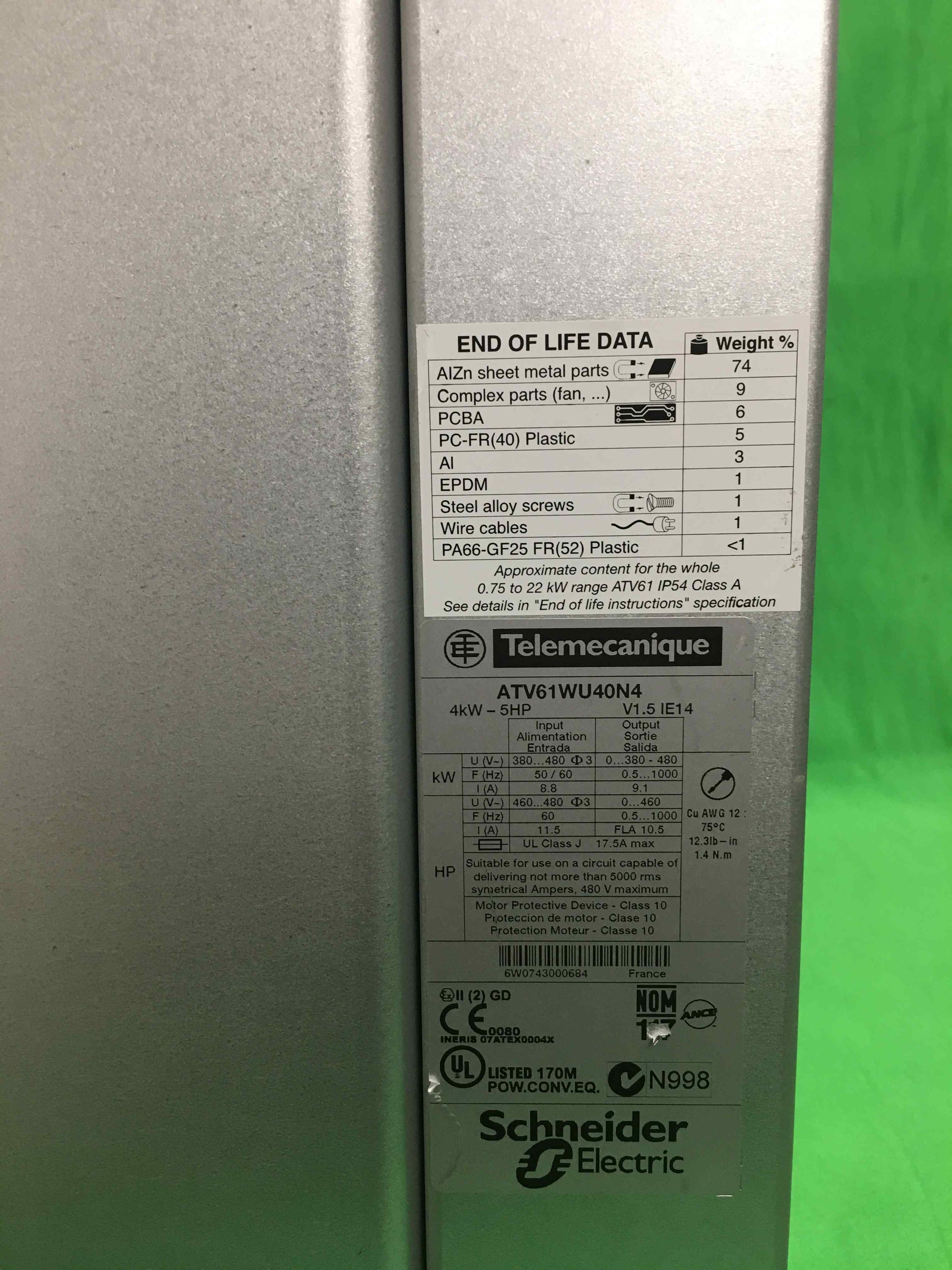 Schneider-Electric ATV61WU40N4 ATV61WU40N4