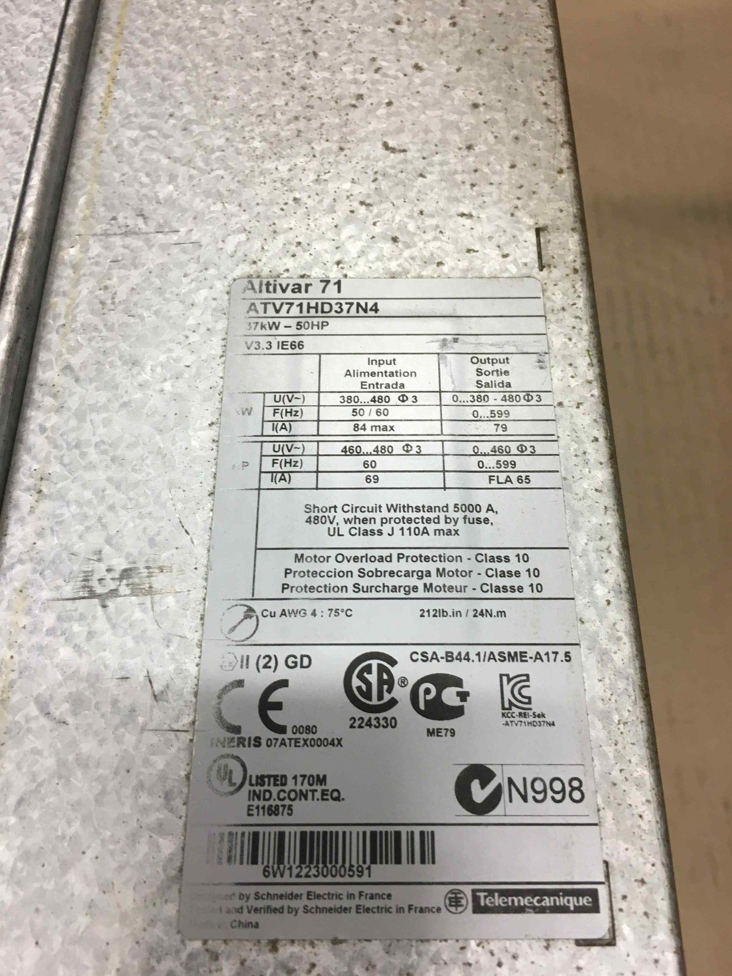 Schneider-Electric ATV71HD37N4 ATV71HD37N4