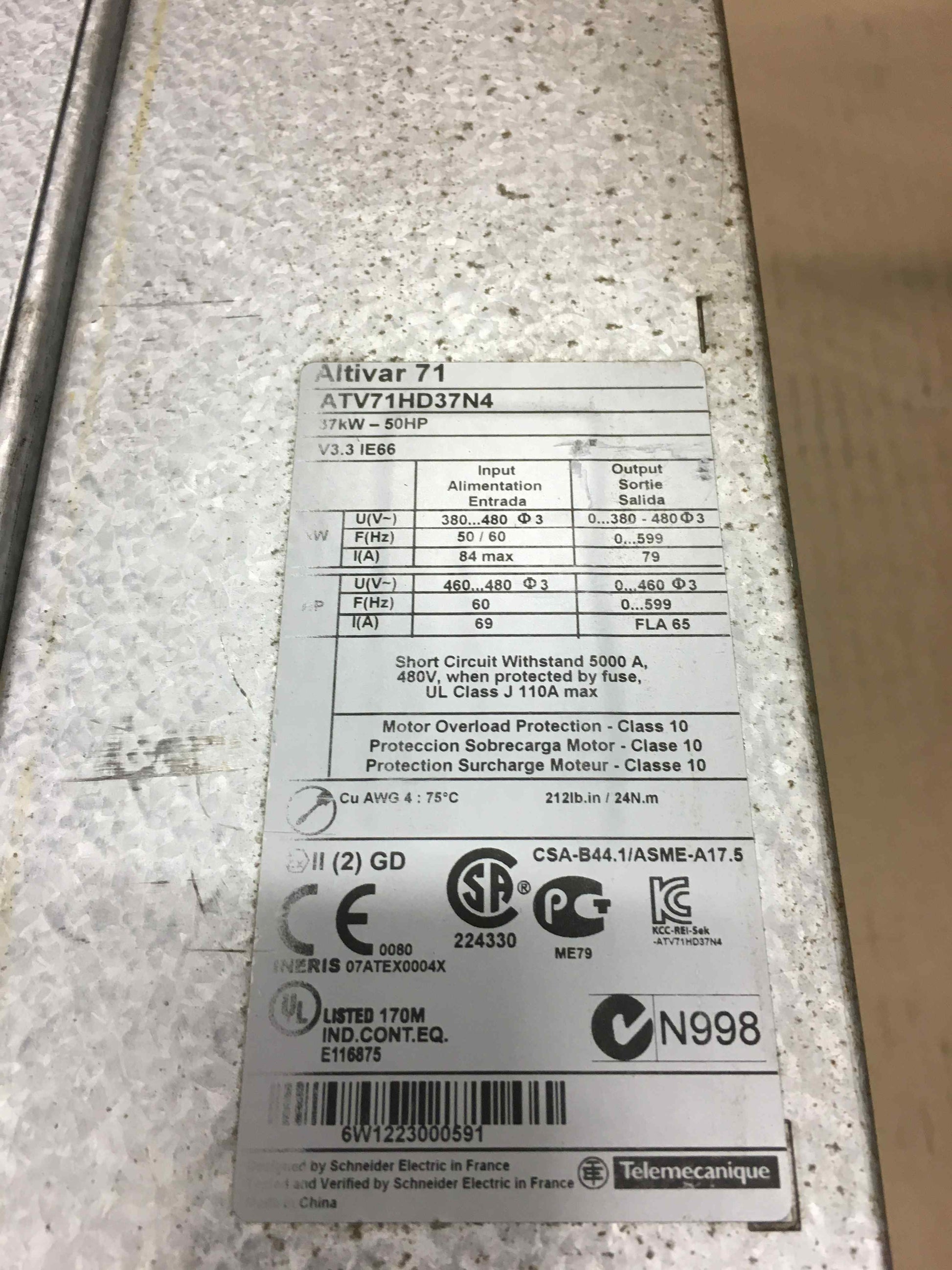 Schneider-Electric ATV71HD37N4 ATV71HD37N4