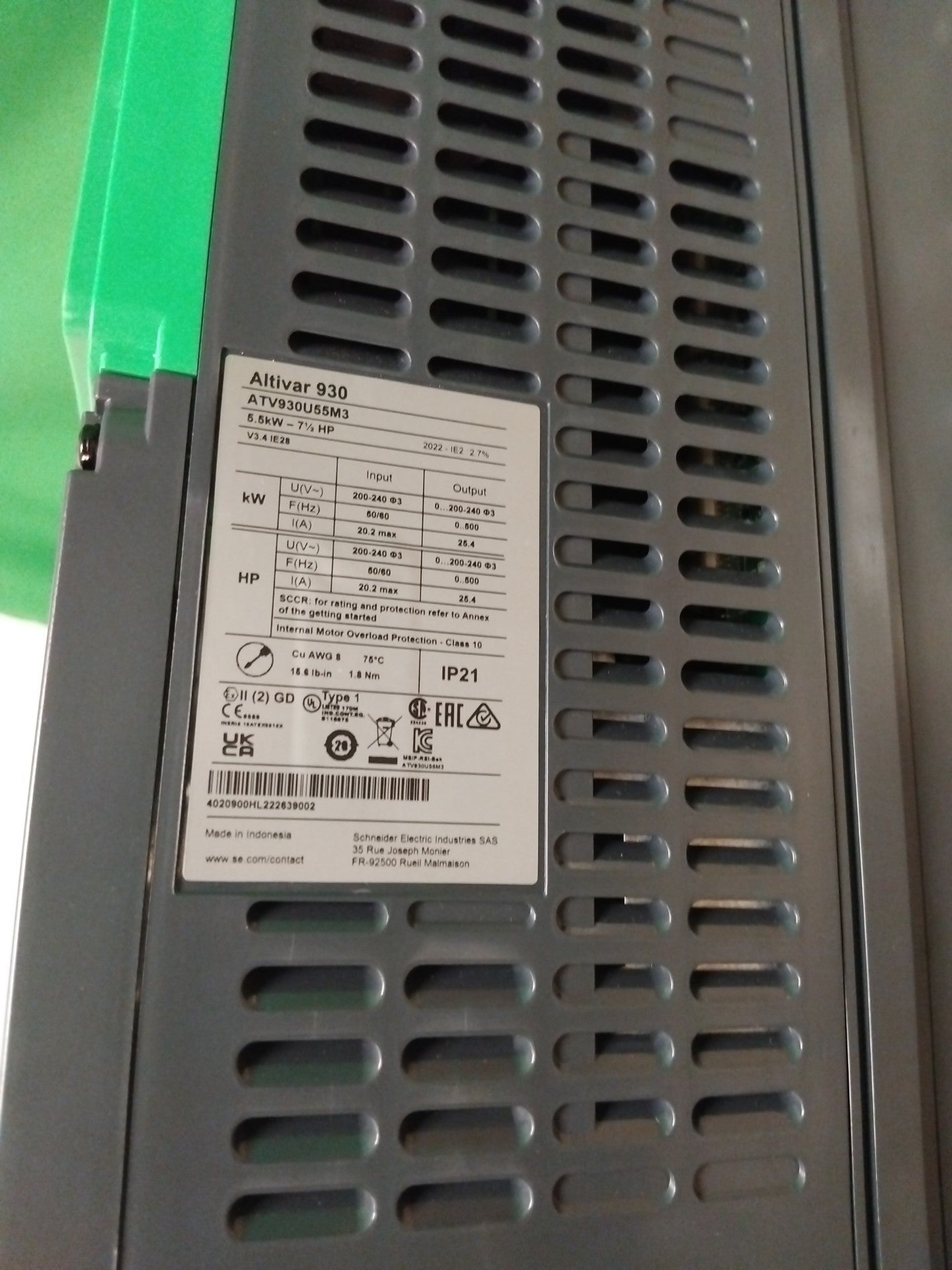 Schneider-Electric ATV930U55M3 ATV930U55M3
