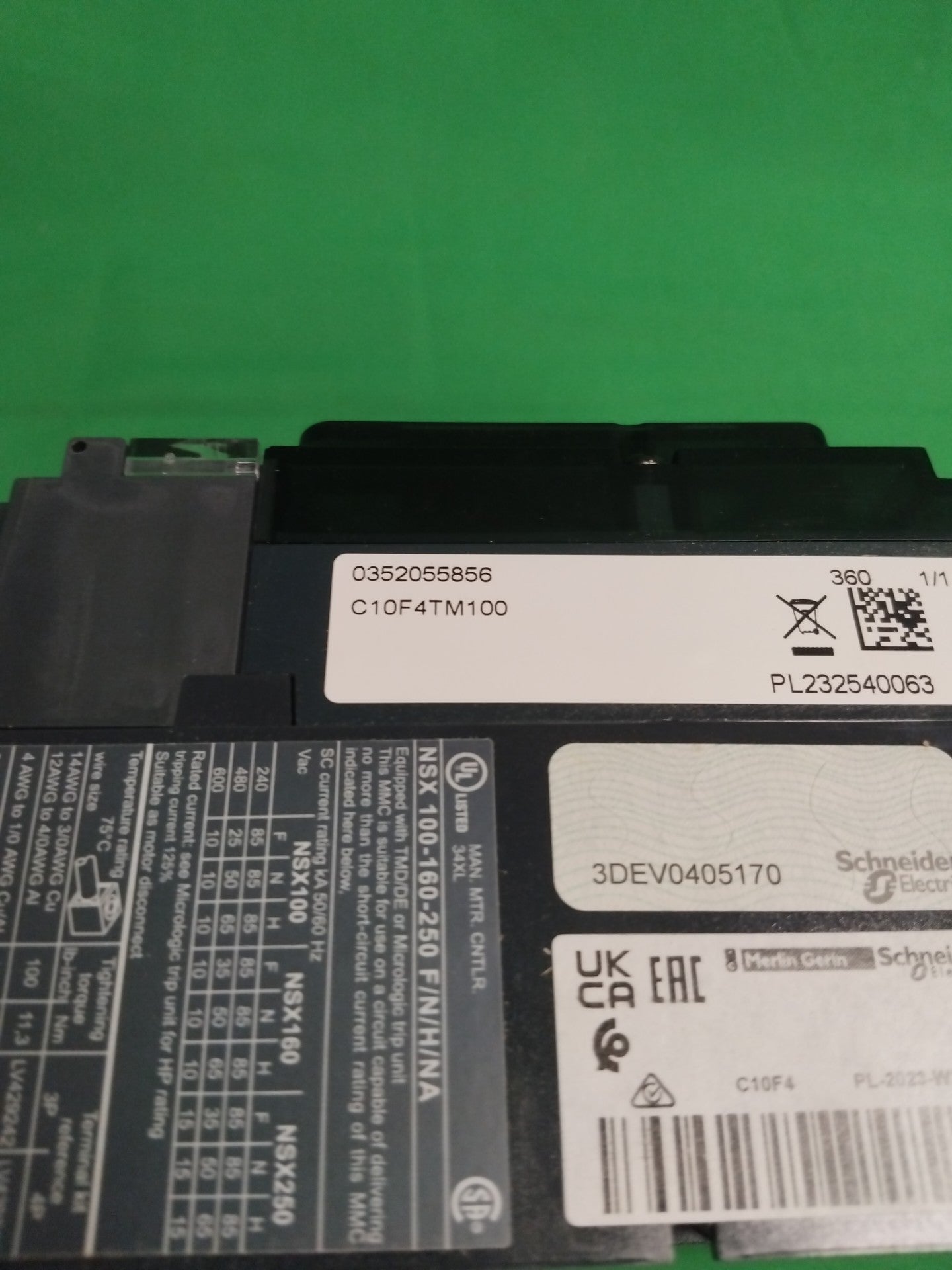 Schneider-Electric C10F4TM100 C10F4TM100