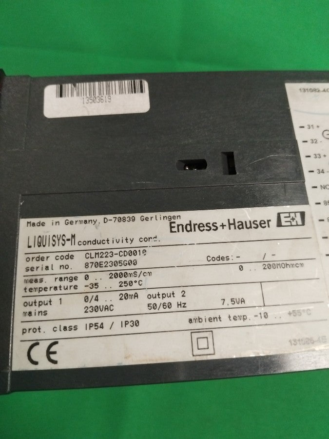 ENDRESS+HAUSER CLM223-CD0010 CLM223CD0010