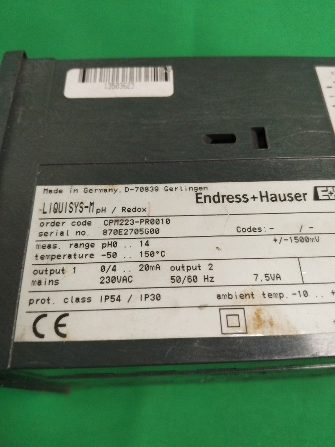 ENDRESS+HAUSER CPM223-PR0010 CPM223PR0010