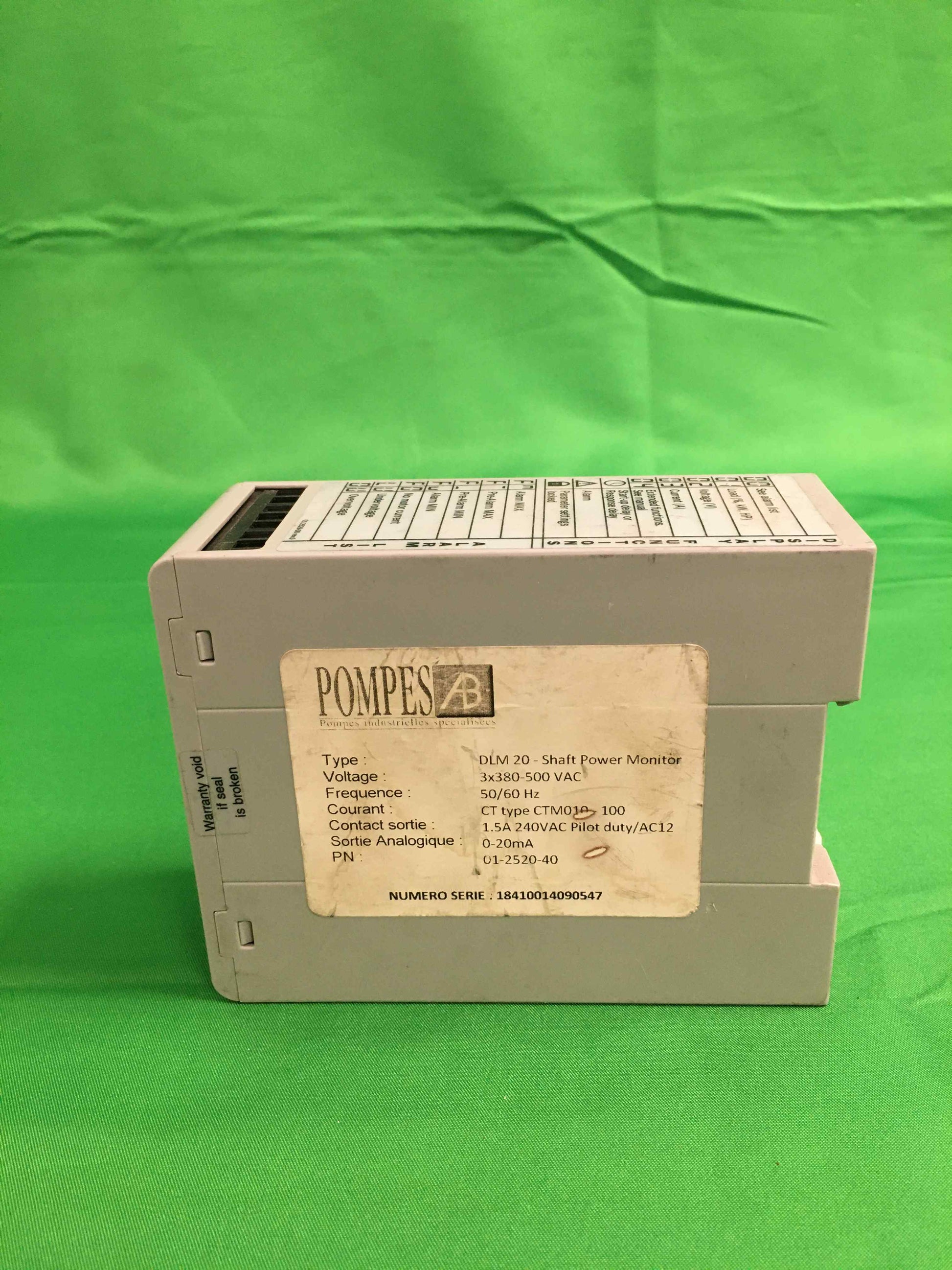 POMPES AB DLM20 DLM20 SHAFT POWER MONITOR