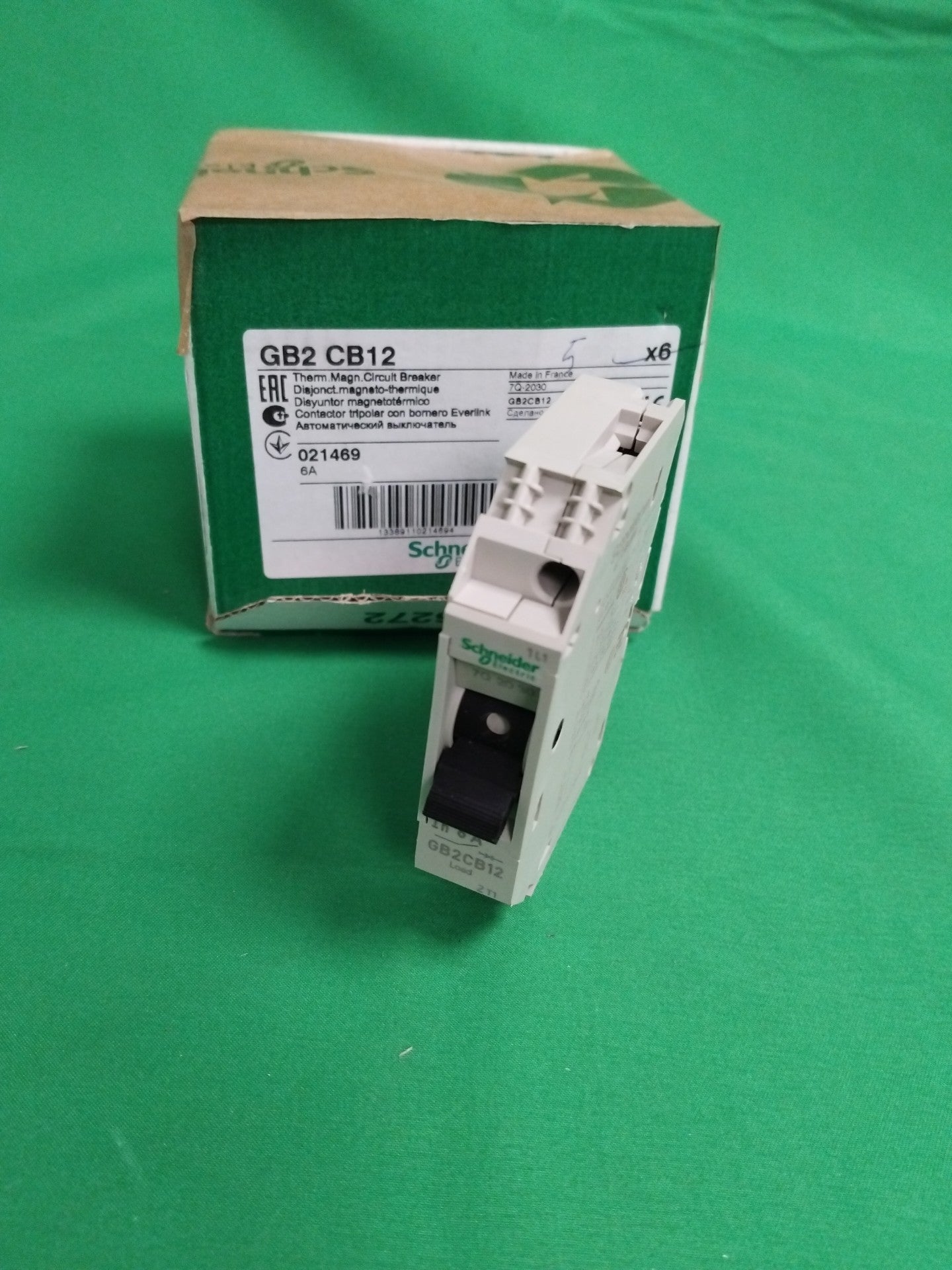 Schneider-Electric GB2 CB12 GB2CB12 Box of 6units