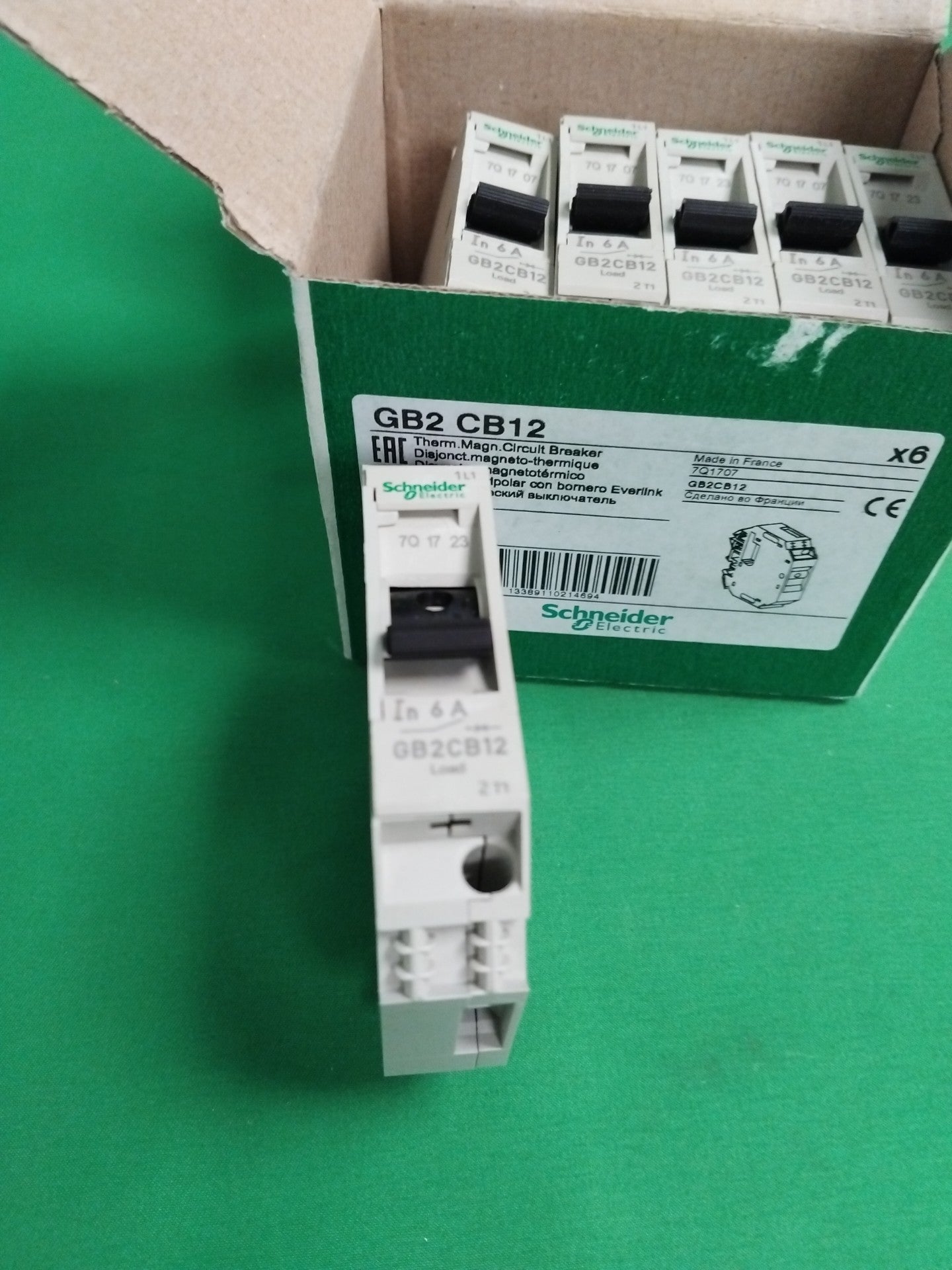 Schneider-Electric GB2 CB12 GB2CB12 Box of 6units