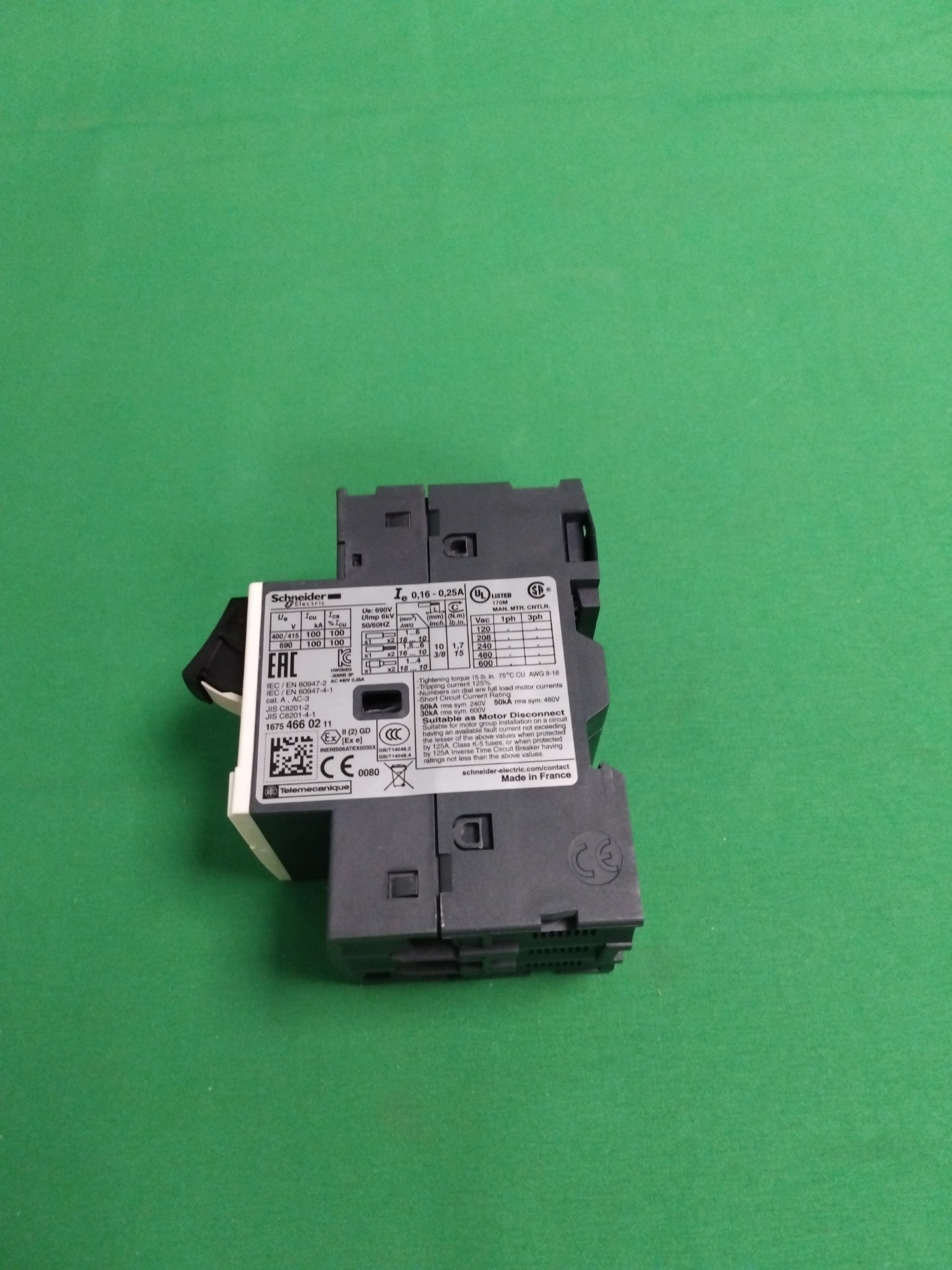 Schneider-Electric GV2ME02 GV2ME02 WITHOUT ORIGINAL PACKAGING