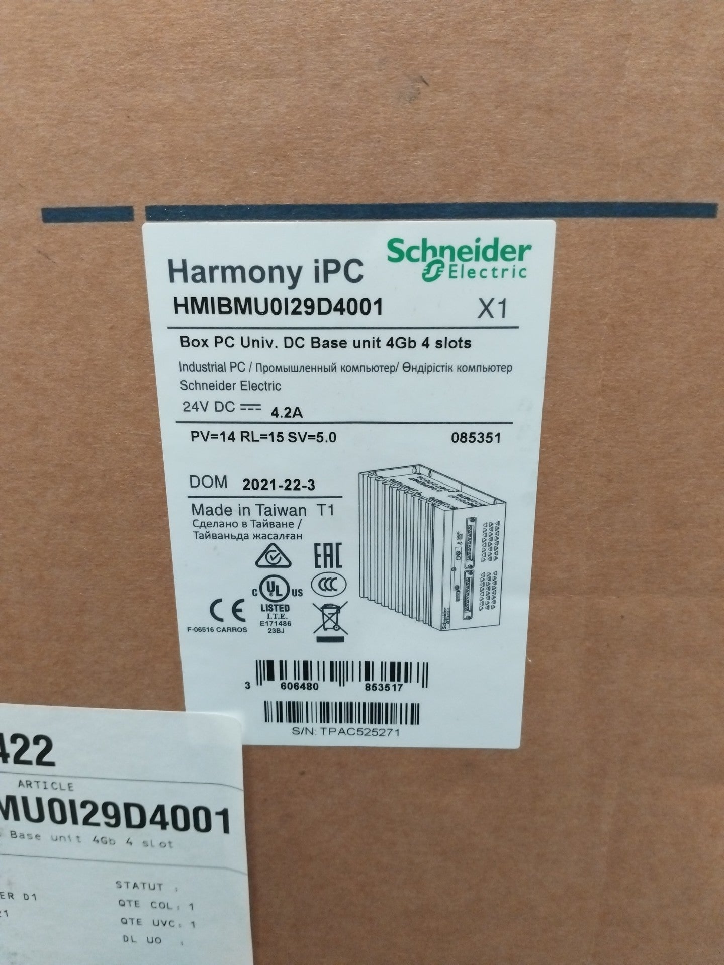 Schneider-Electric HMIBMU0I29D4001 HMIBMU0I29D4001