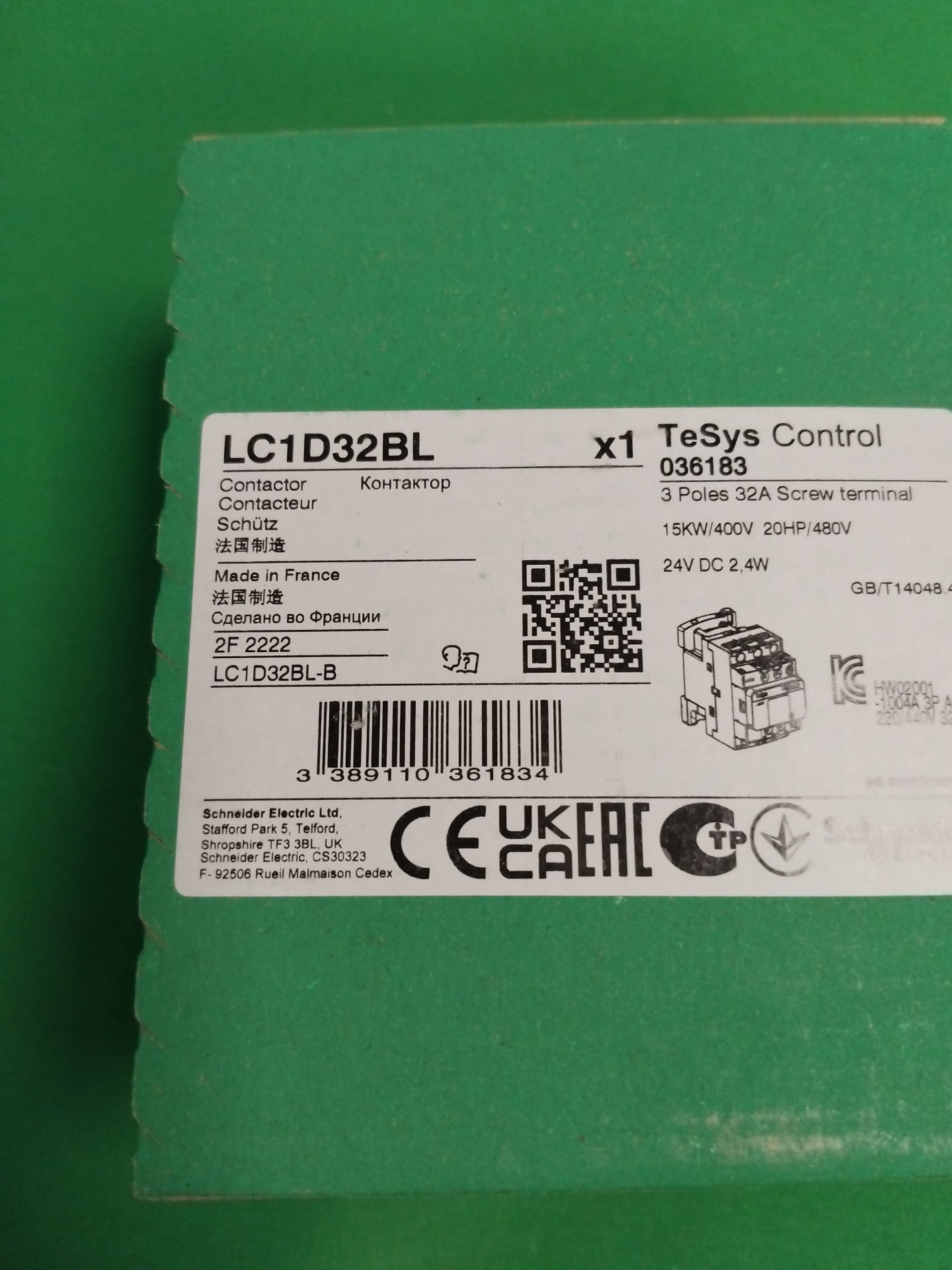 Schneider-Electric LC1D32BL LC1D32BL SEALED