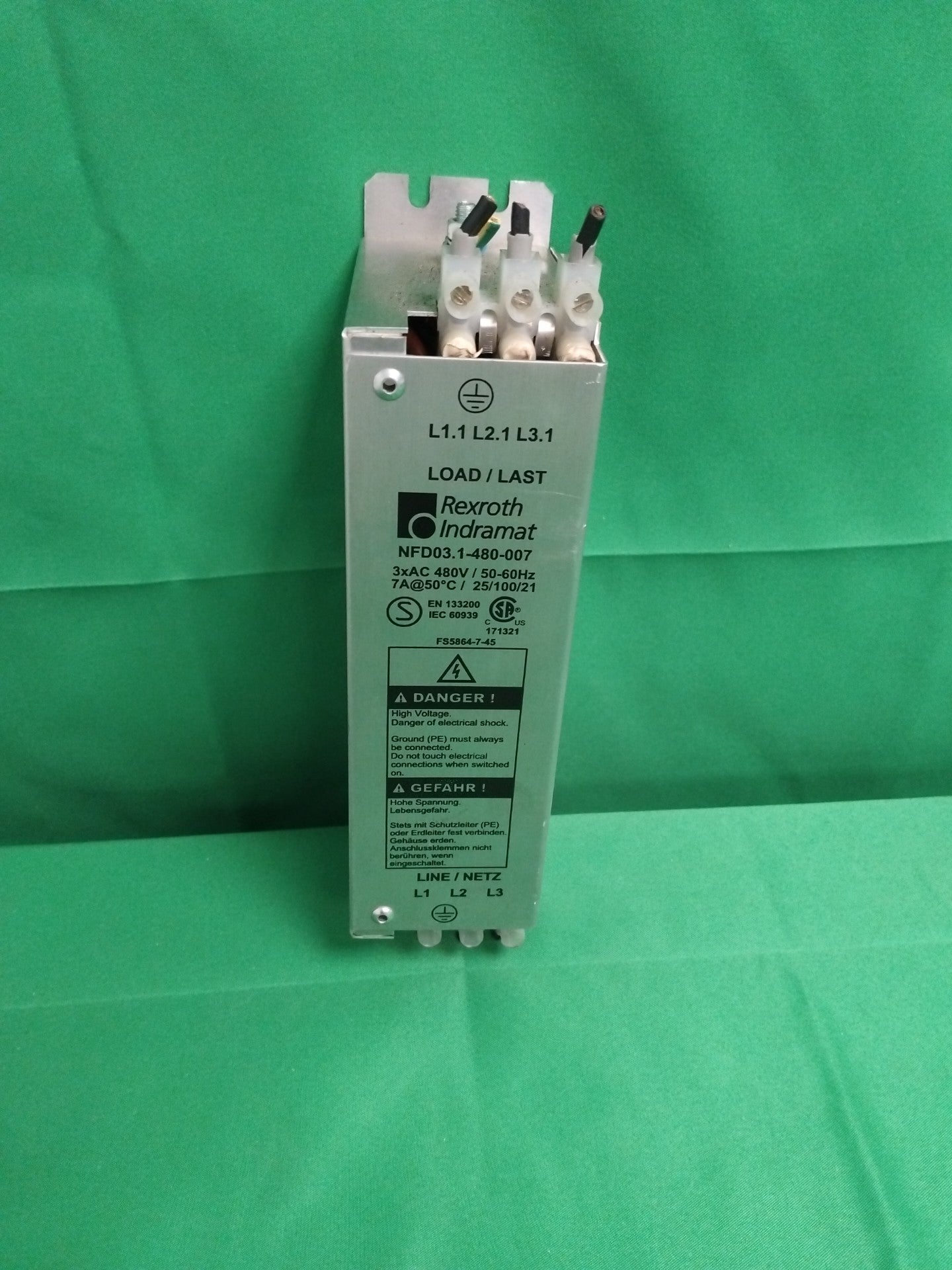 INDRAMAT NFD03.1-480-007 NFD031480007 LINE FILTER