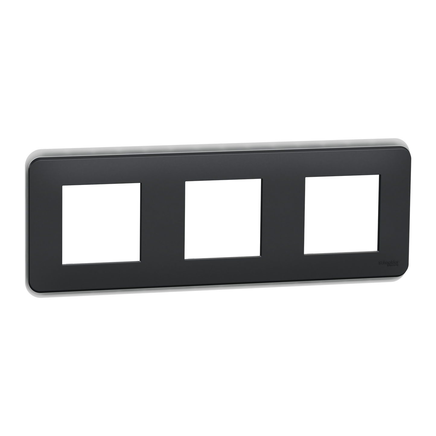 Schneider Electric-NU400654W-Reconditionné - Unica Pro - plaque de finition - Anthracite - 3 postes