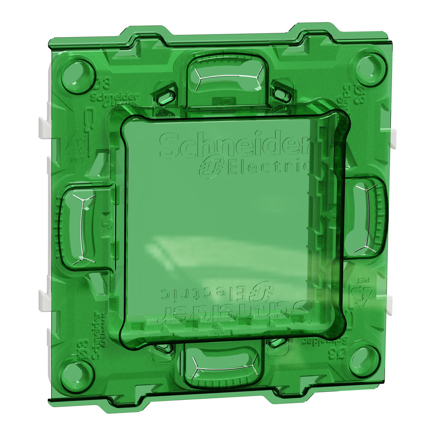 Schneider Electric-NU7002PCW-Reconditionné -Unica -support de fixation 2mod +protection de chantier-plastique