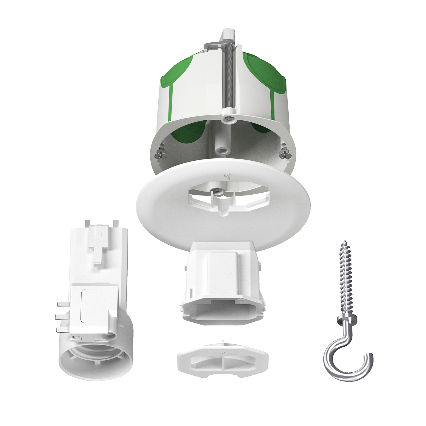 Schneider Electric-IMT35023W-Reconditionné -Multifix AirDCL boîte de centre avec couv non affl connect douil.