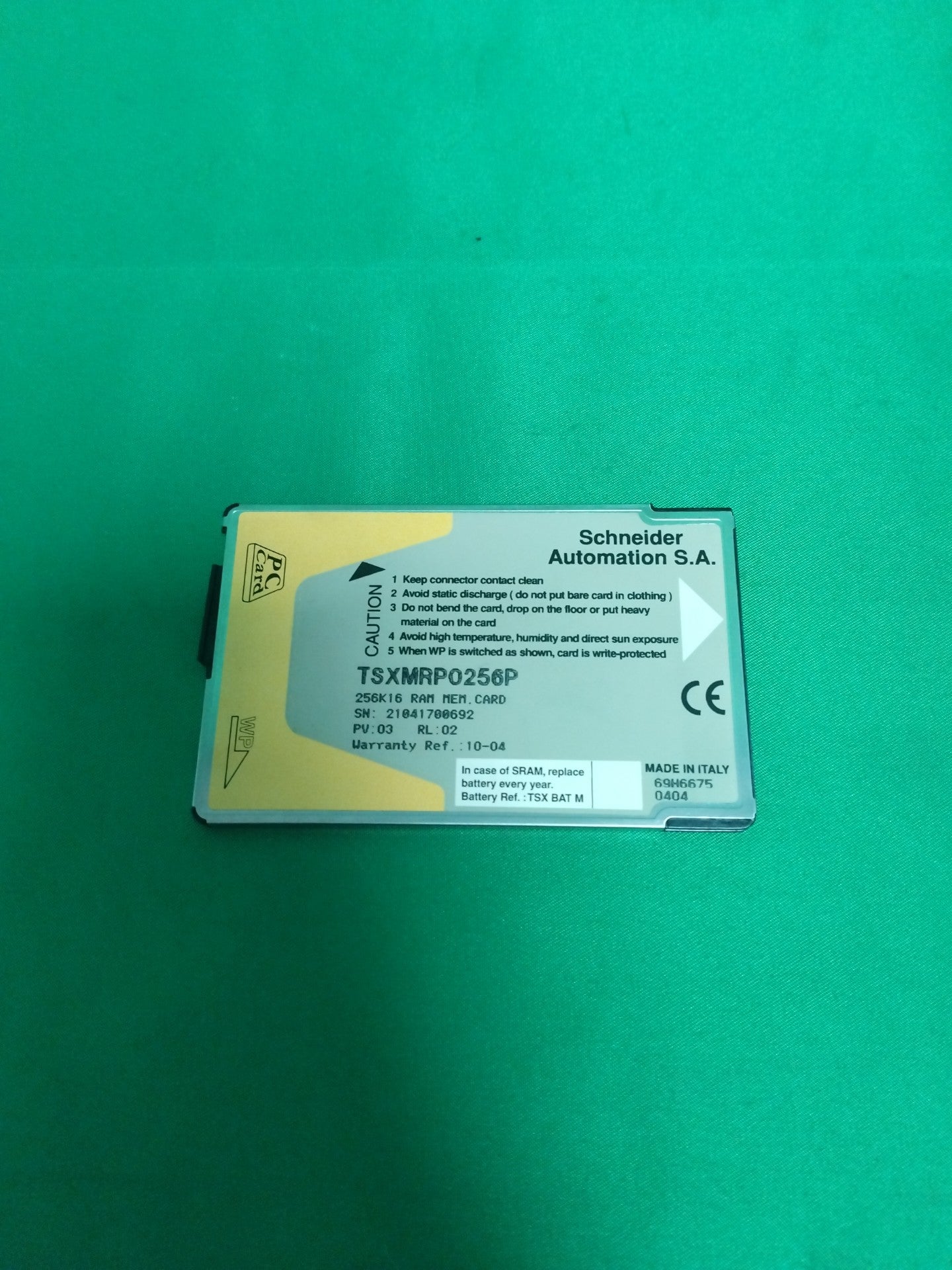 Schneider-Electric TSXMRP0256P TSXMRP0256P MEMORY CARD