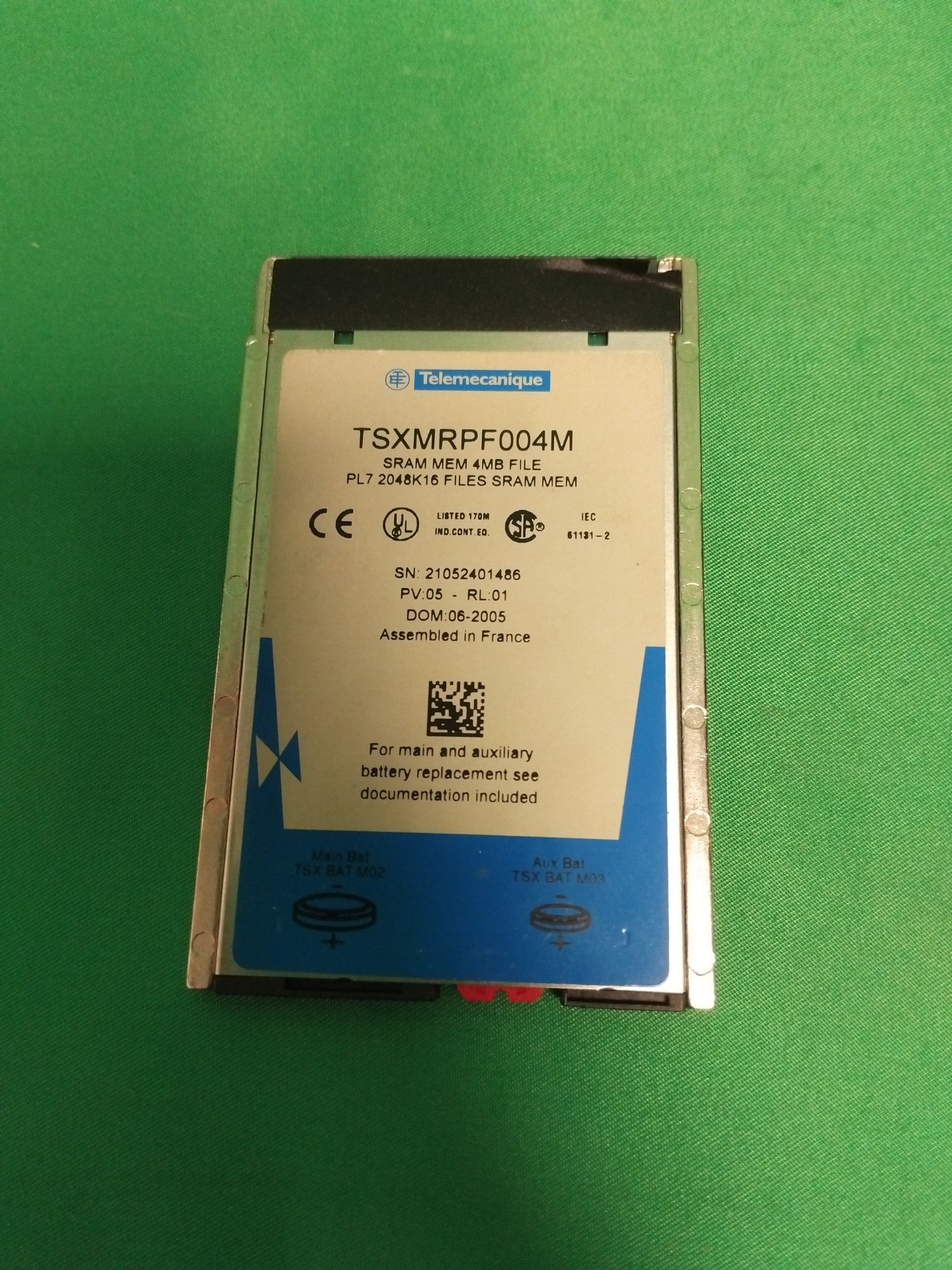 Telemecanique TSXMRPF004M TSXMRPF004M MEMORY CARD