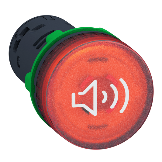 Schneider Electric-XB5KS2B4W-Reconditionné - Harmony XB5 - buzzer lumineux Ø22- 90dB- rouge- 24V racc bornier