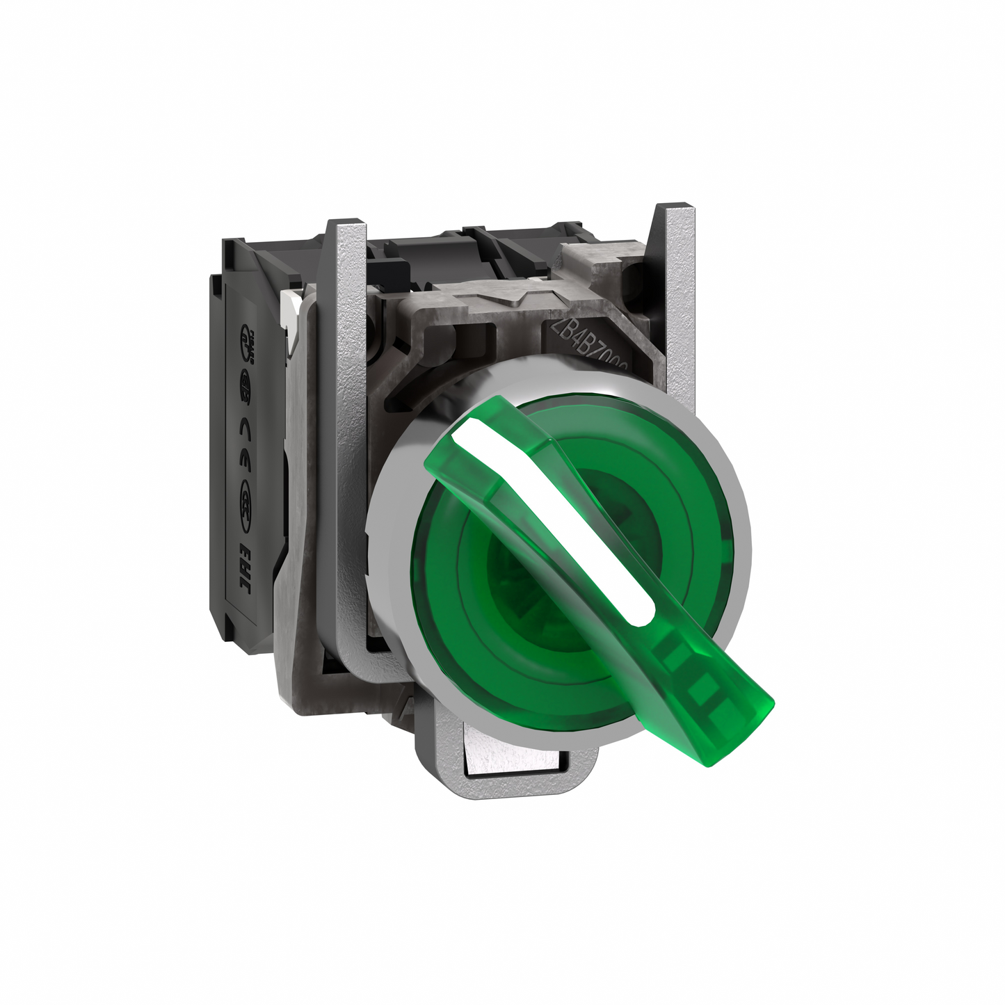 Schneider Electric-XB4BK123B5-BOUTON TOURNANT LUMINEUX VERT DIAM 22