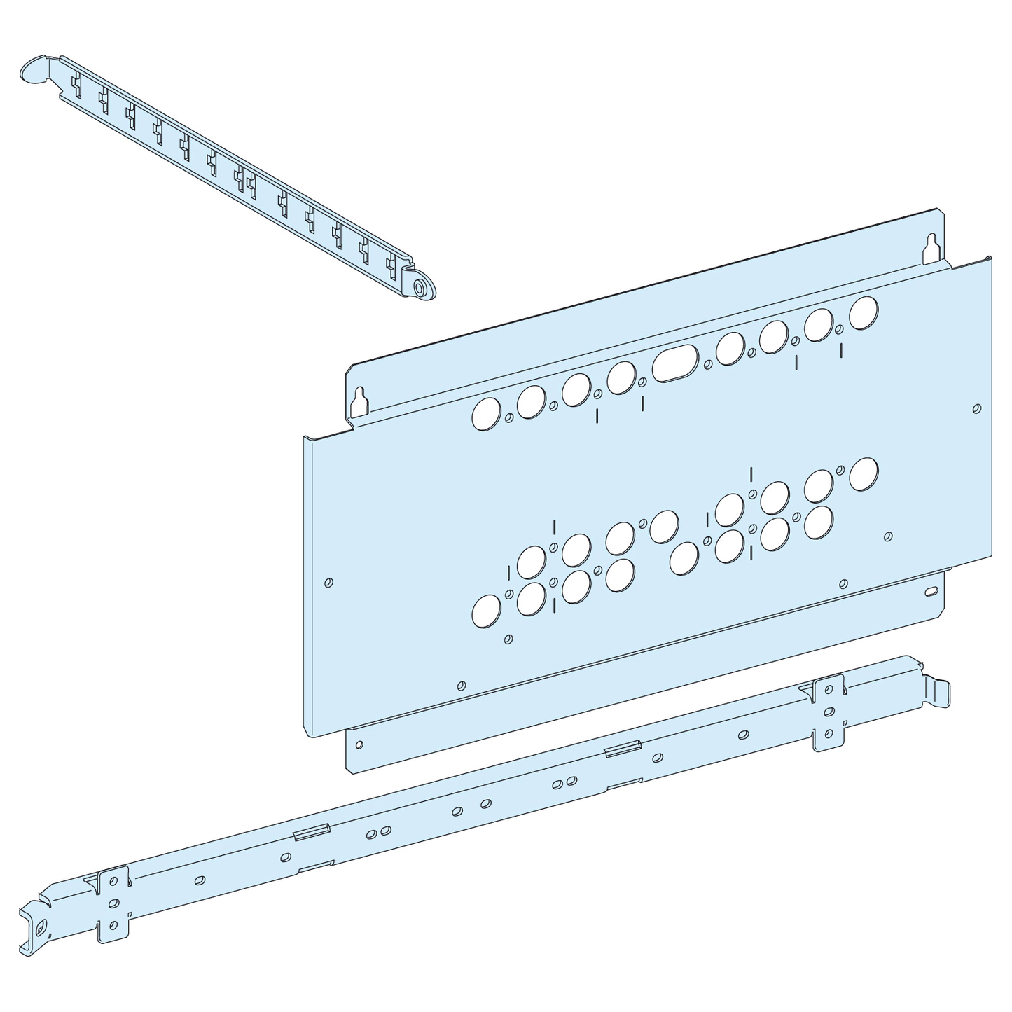 Schneider Electric-LVS03428-PrismaSeT P - Platine NSX250-INS-INV250-630-3P4P-vert.-TéléCde-L650