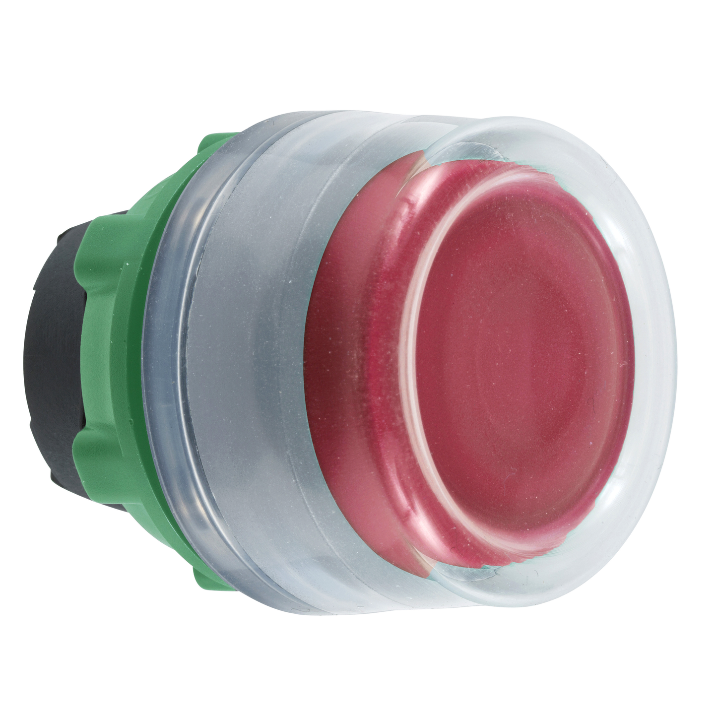 Schneider Electric-ZB5APA4C0-Harmony XB5 - tête bouton poussoir - Ø22 - col grise - capuchonné - rouge