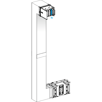 Schneider Electric-KSA630DMCL41F-Canalis KSA - coude mult. coupe feu 630A-vers haut & gauche-A&C=300mm-B=700-1200