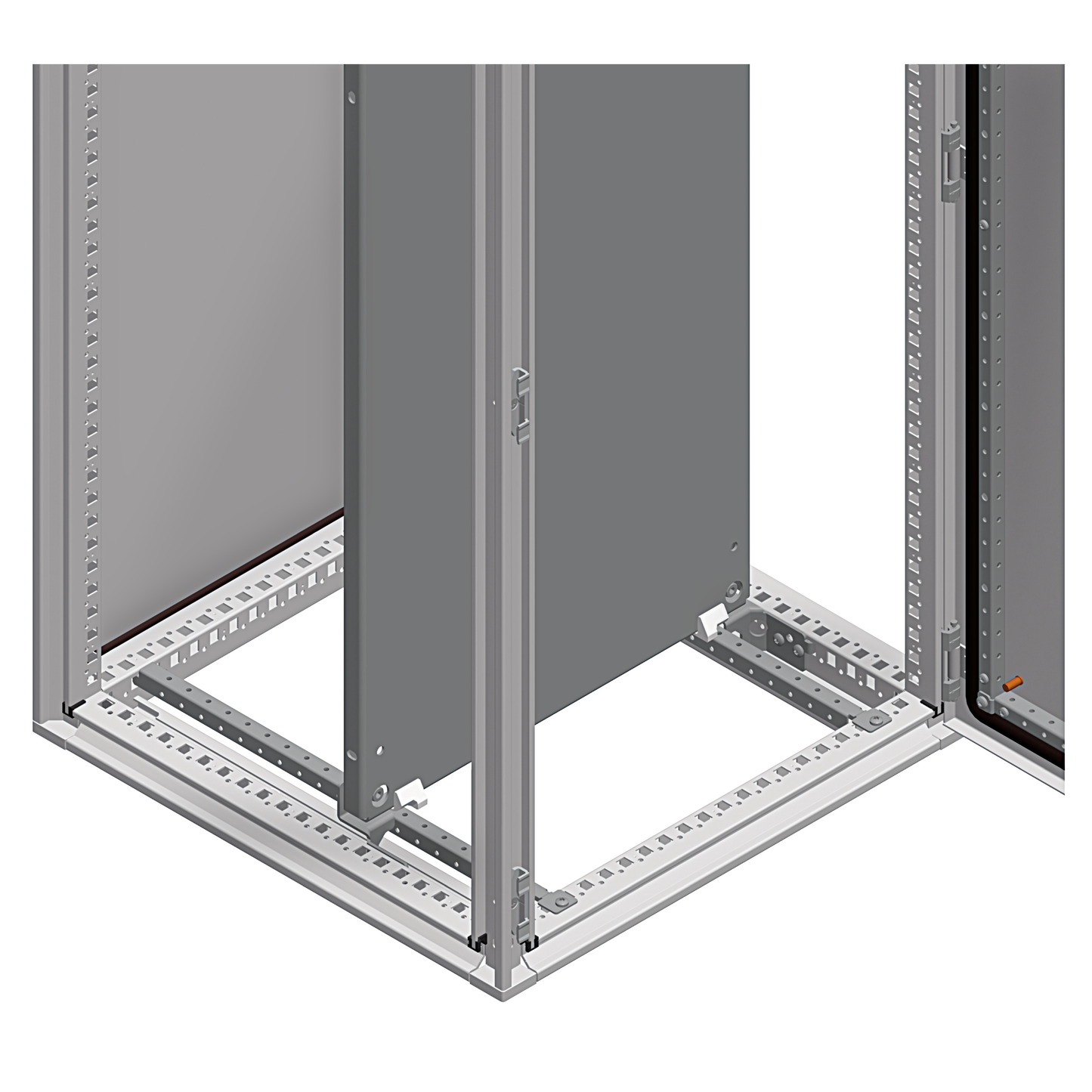 Schneider Electric-NSYSMPS6-PanelSeT Accessoires - jeu de 2 gliss. de guidage - châssis plein SF/SFN P600mm